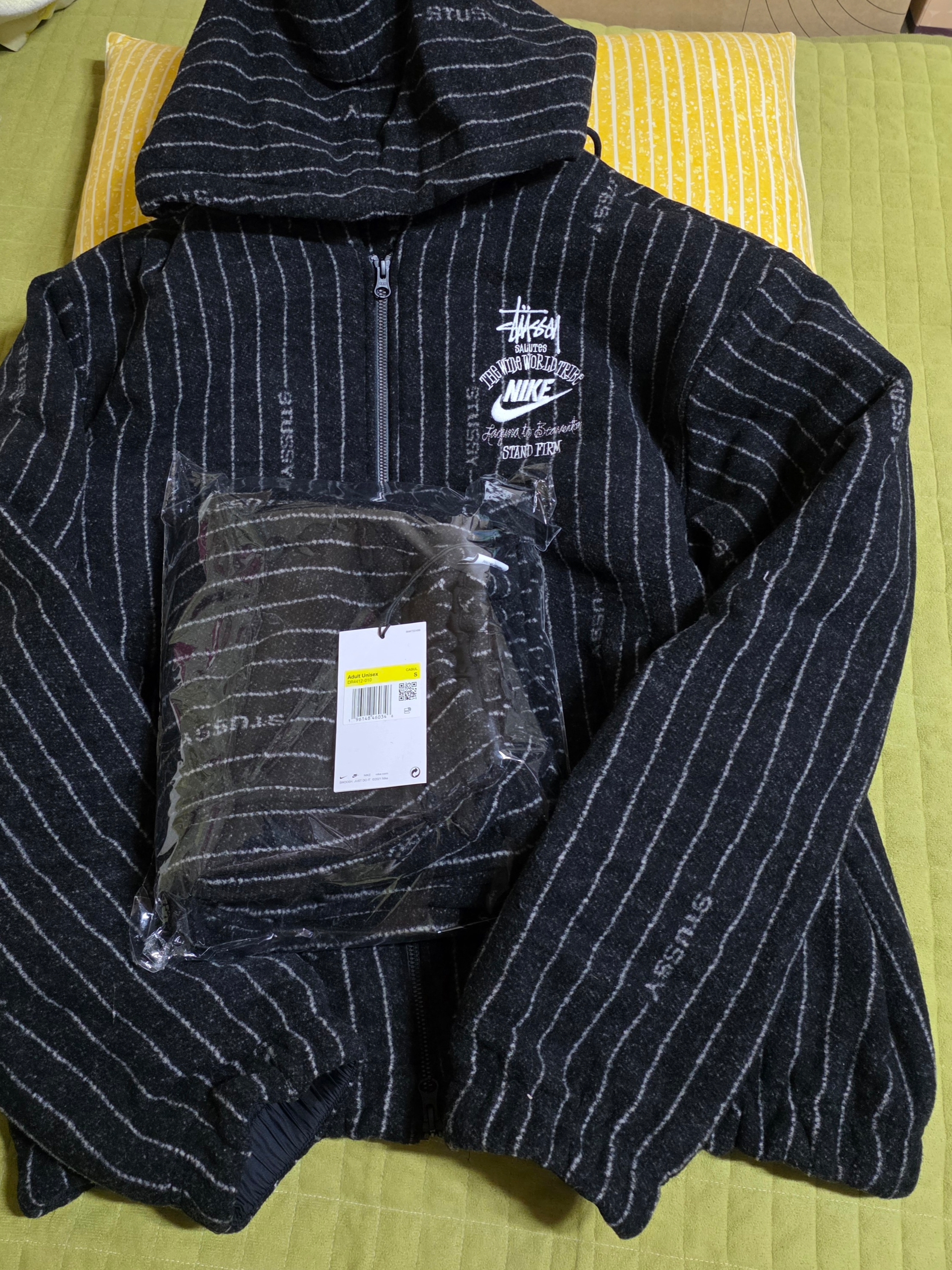 Nike x Stussy NRG Striped Wool Pants Black (DR4021-010) 착용 스타일