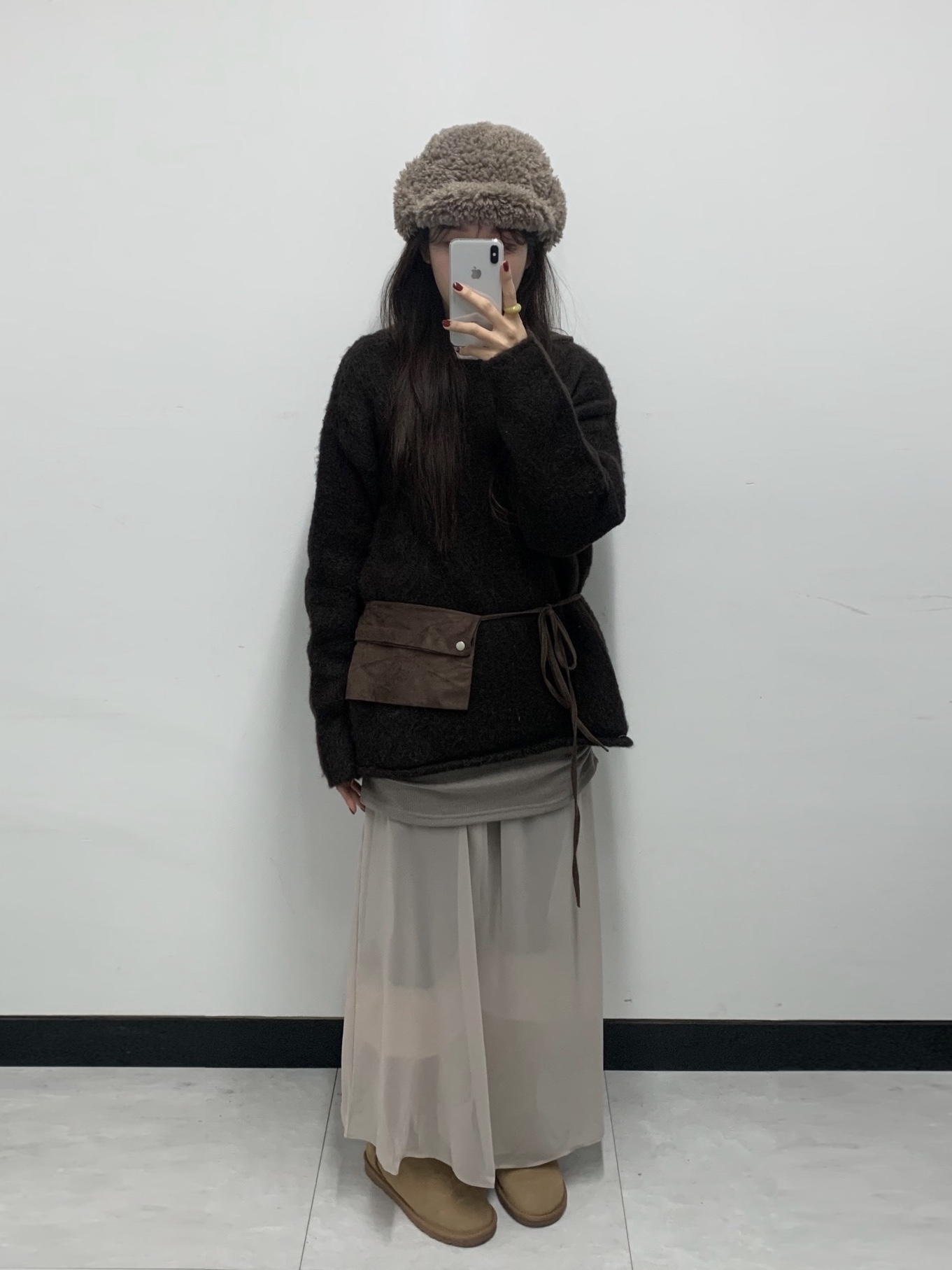 (W) UGG Over the Knee Bailey Button Boots Chestnut 착용 스타일