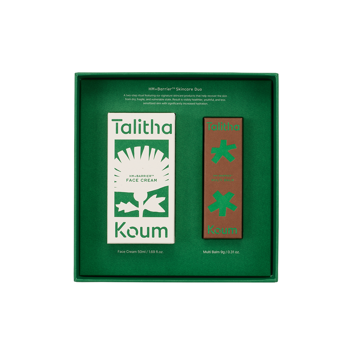 탈리다쿰 에이치엠베리어 스킨 케어 듀오 세트 50ml+9g(TALITHA KOUM HM+Barrier™ Skin Care Duo Set 50ml+9g) - 1