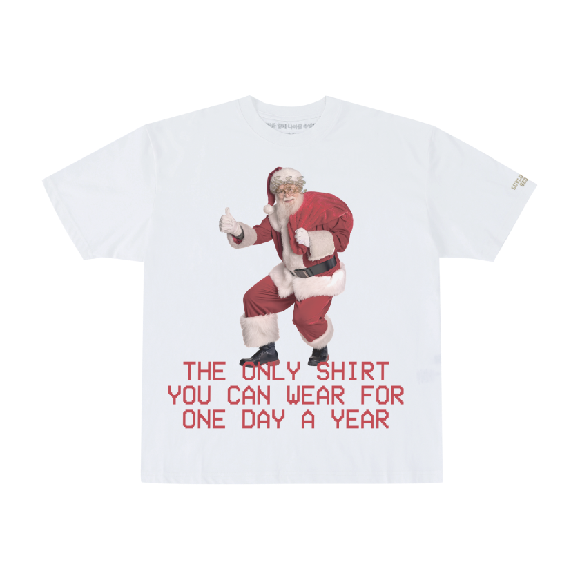 P0000MFC LUVLUVLUV SV 3F Short Sleeve Top 011 SANTA1 White