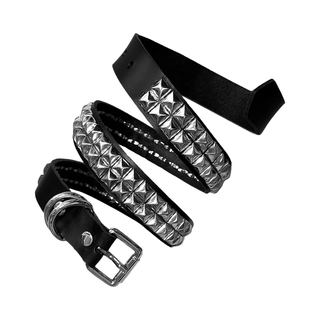 더트냅 스퀘어 스터디드 레더 벨트(DIRT NAP Square Studded Leather Belt)