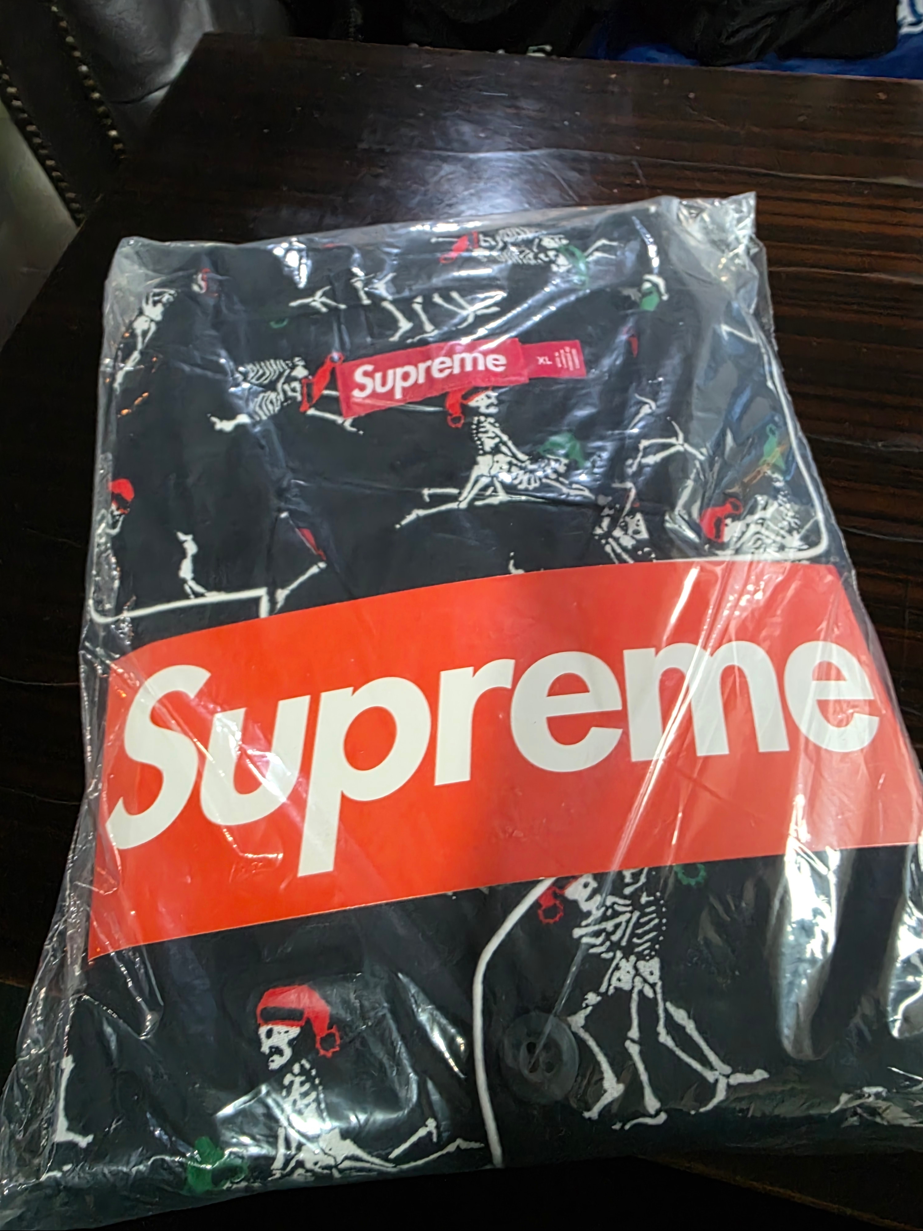 Anti Social Social Club OG Logo Backpack Black, Supreme Leopard Velvet Camp Cap Black - 24SS 착용 스타일 - 2