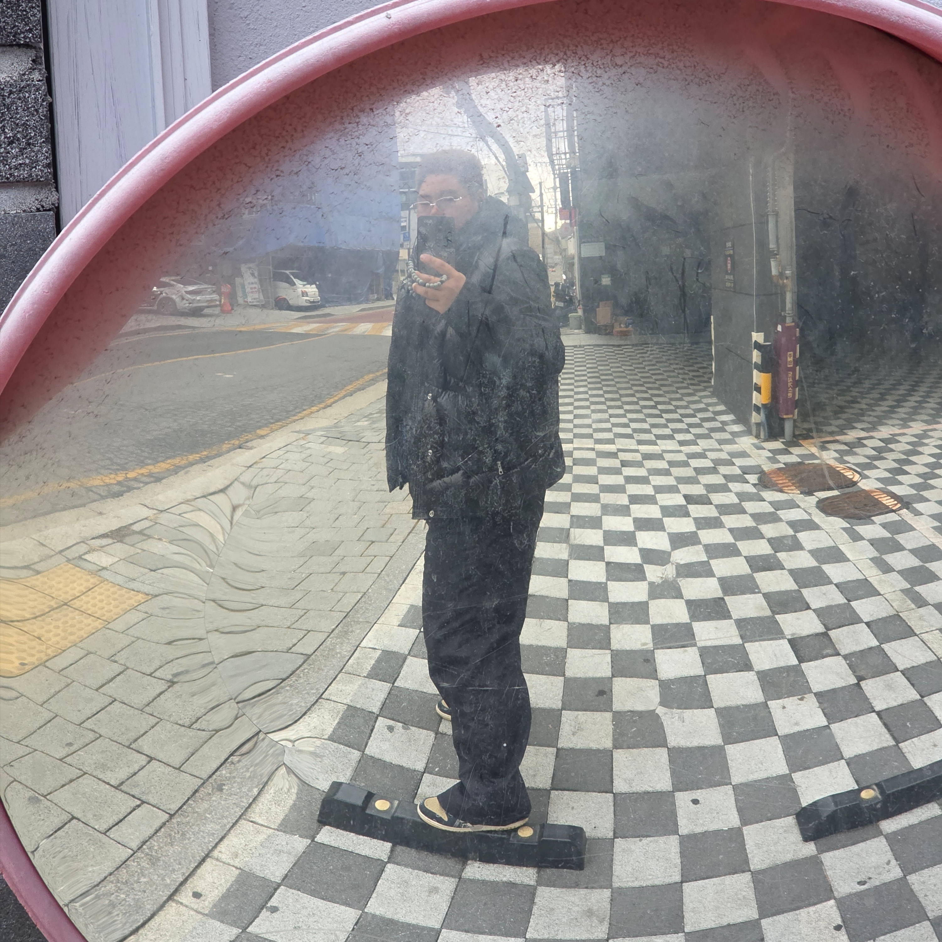 Stone Island 41123 Membrana 3L TC Hooded Jacket Black - 24SS, PALM ANGELS Curved Logo Loose Pants Black 착용 스타일 - 3