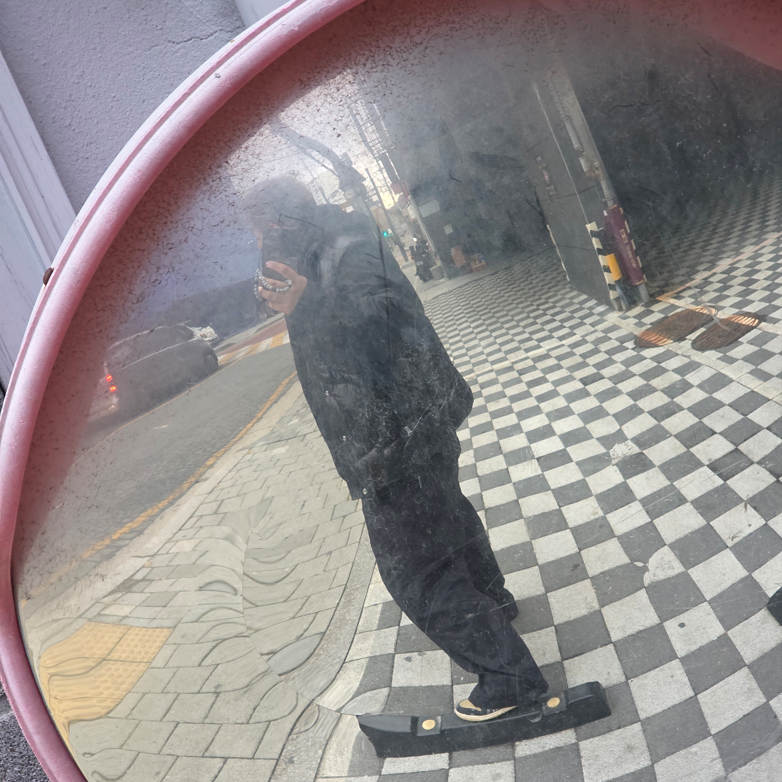 Stone Island 41123 Membrana 3L TC Hooded Jacket Black - 24SS, PALM ANGELS Curved Logo Loose Pants Black 착용 스타일 - 4