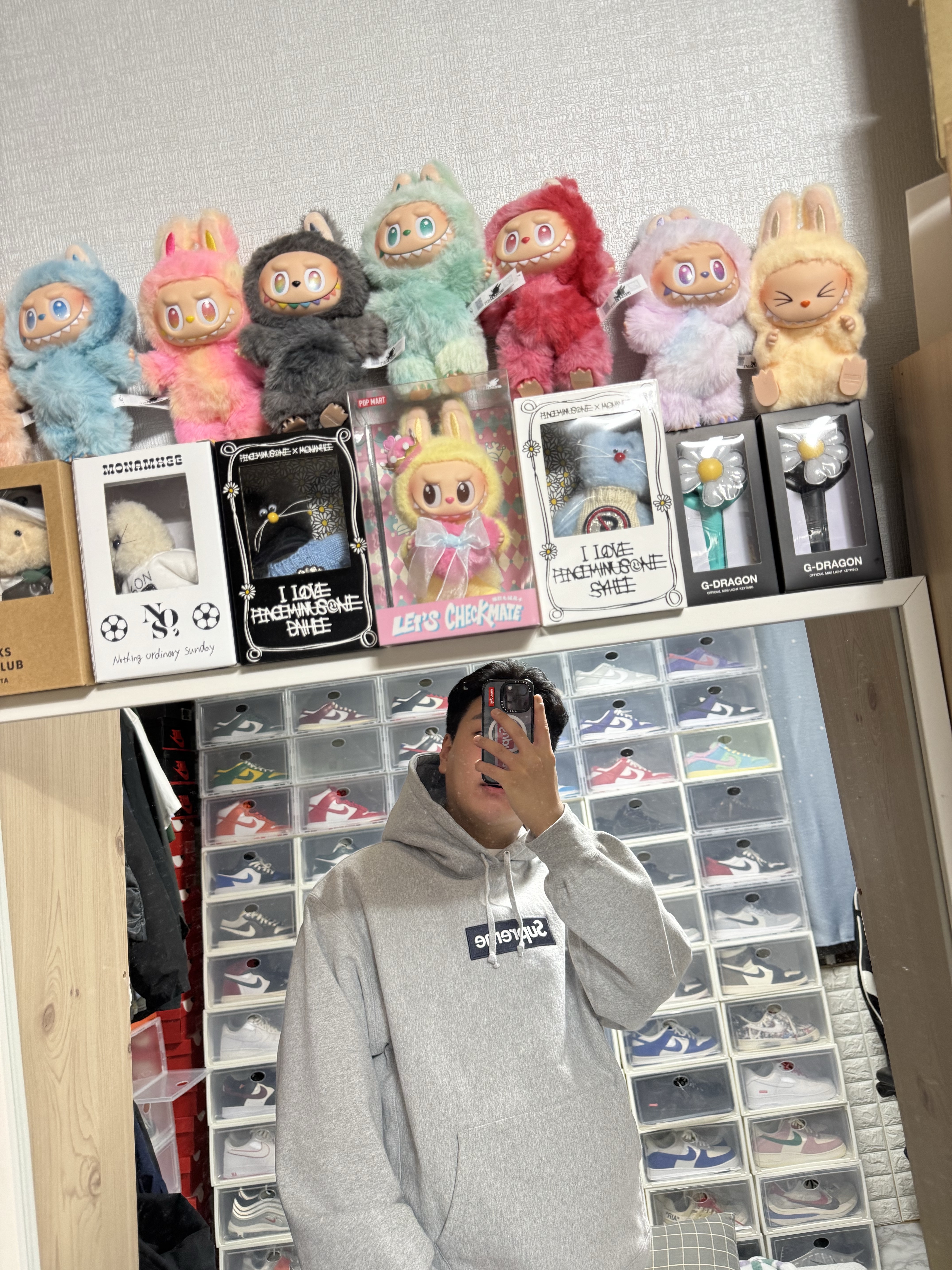 Supreme Box Logo Hooded Sweatshirt Heather Grey - 25FW, New Balance 993 Made in USA Grey - D Standard 착용 스타일 - 8
