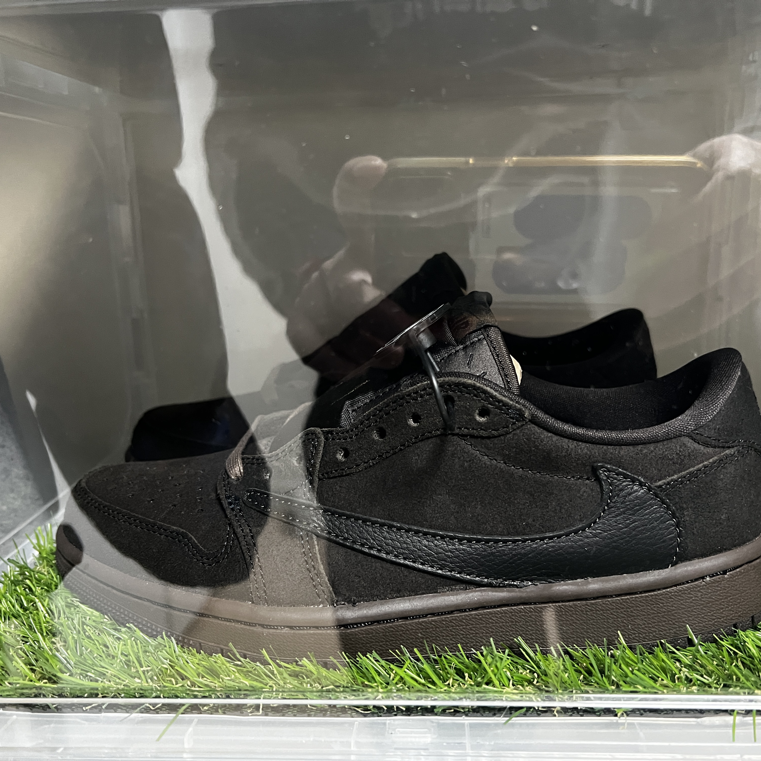 Jordan 1 x Travis Scott Retro Low OG SP Velvet Brown and Dark Mocha, Jordan 1 x Travis Scott Retro Low OG SP Reverse Olive 착용 스타일 - 9