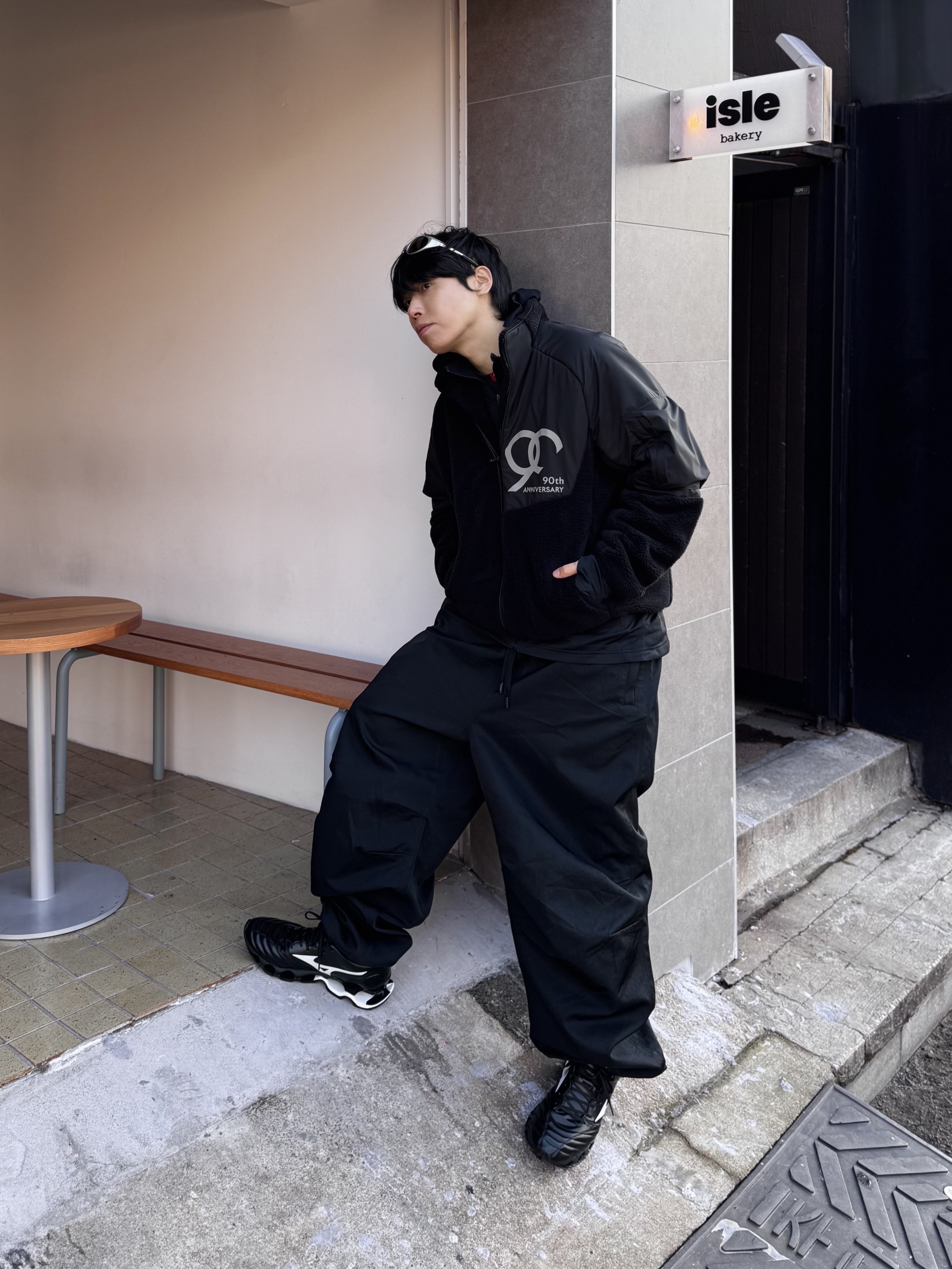 Nonnod Track Pants Black, Oakley Eye Jacket Redux Silver Frame Prizm Black Polarized Lenses High Bridge Fit 착용 스타일 - 2
