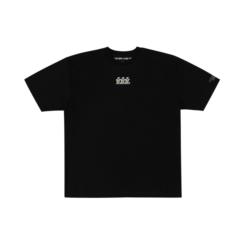러브러브러브 SV The Most Basic 반팔탑 블랙(LUVLUVLUV SV The Most Basic Short Sleeve Top Black)