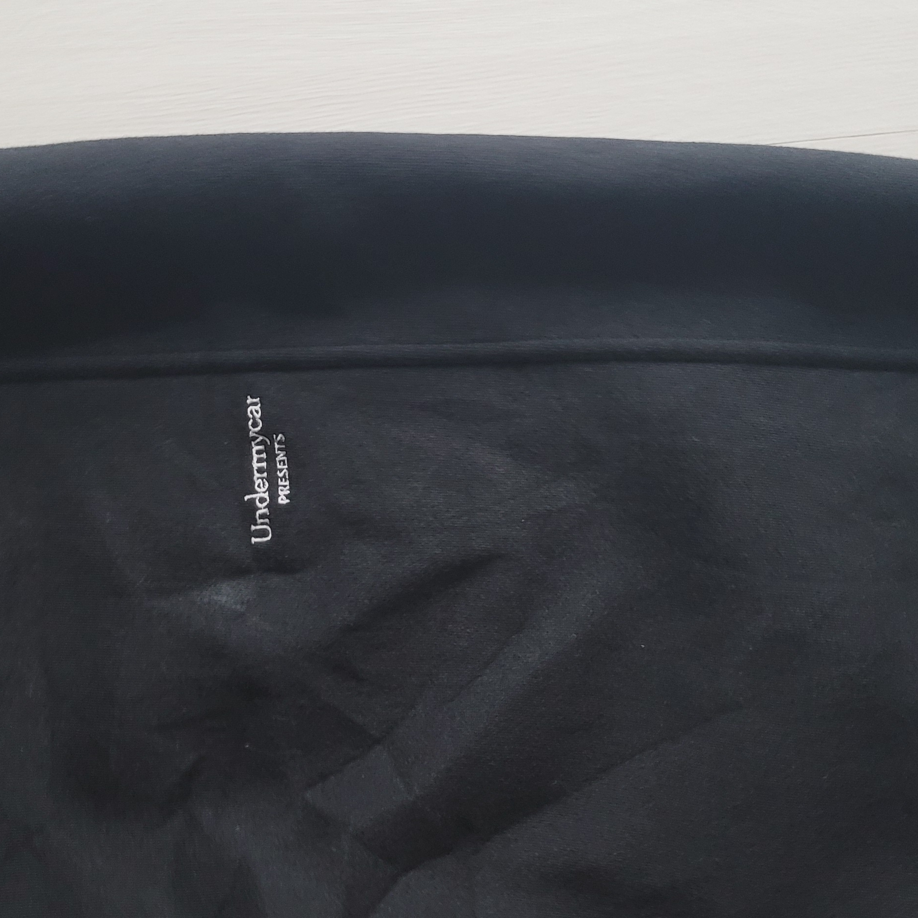 Undermycar Mu.03 Anti Fxxking Logo Play Oversized Sweat Jogger Black 착용 스타일