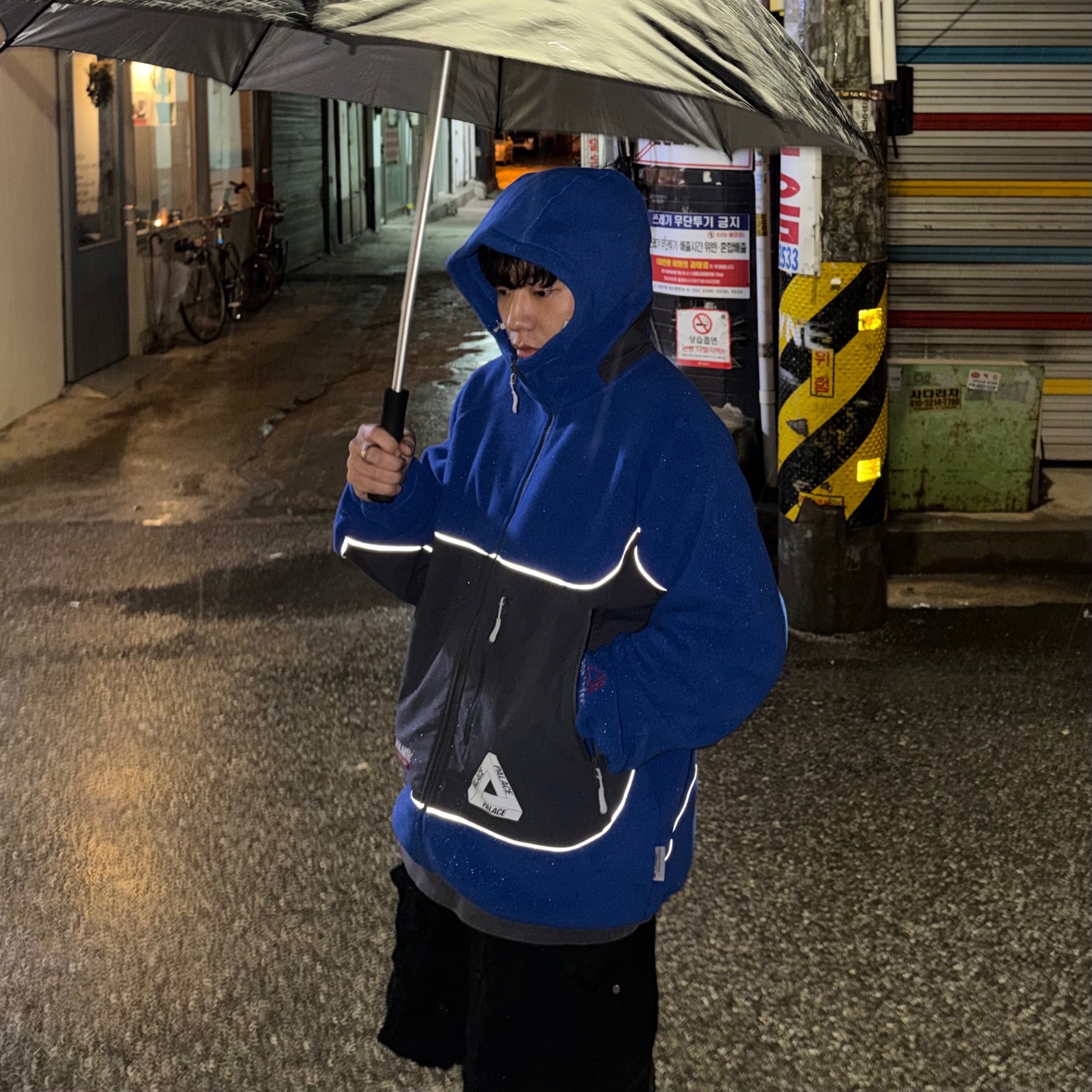 Palace Polartec 3M Hooded Jacket Ultra - 23FW 착용 스타일