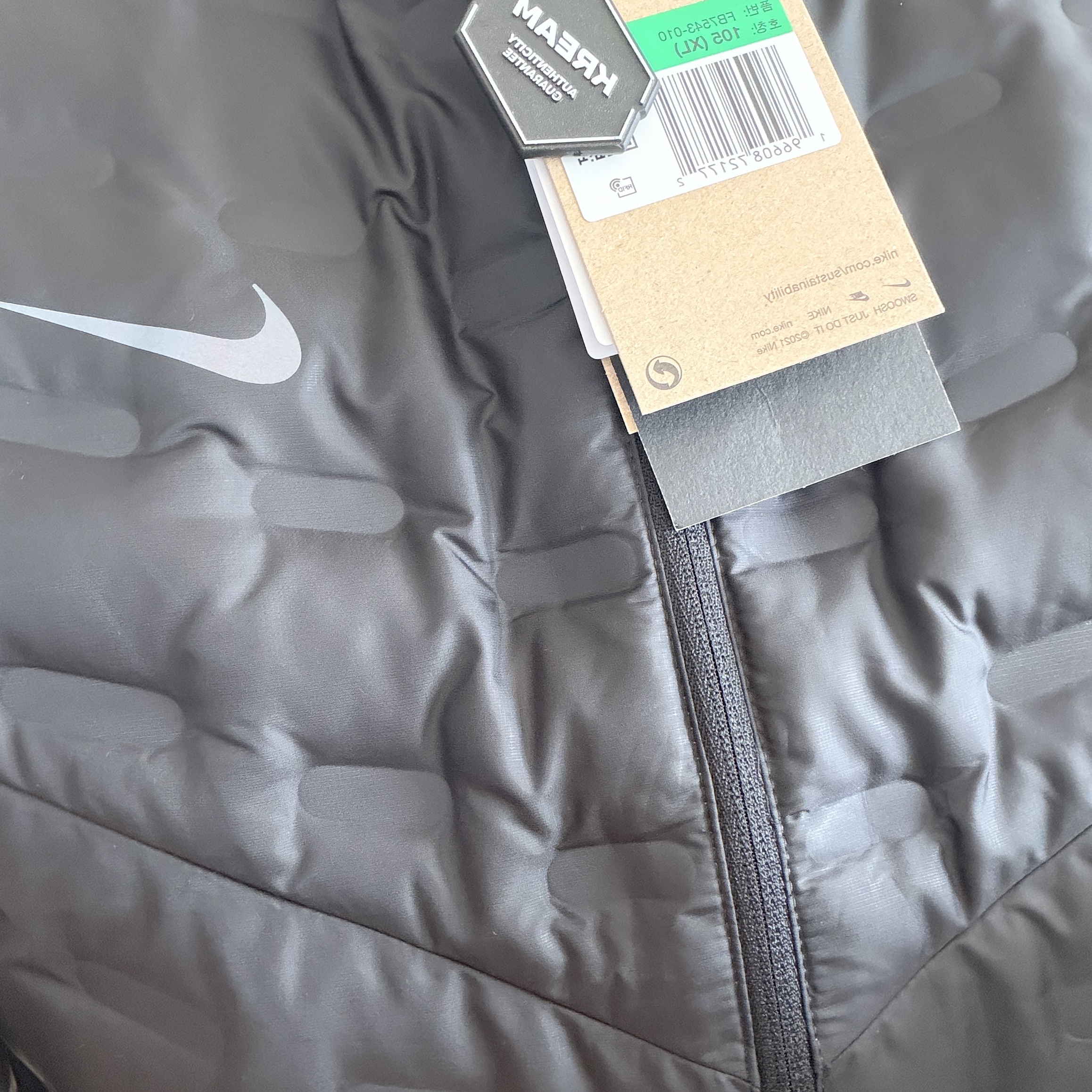 Nike Therma-Fit ADV Repel Down Running Vest Black - Asia 착용 스타일