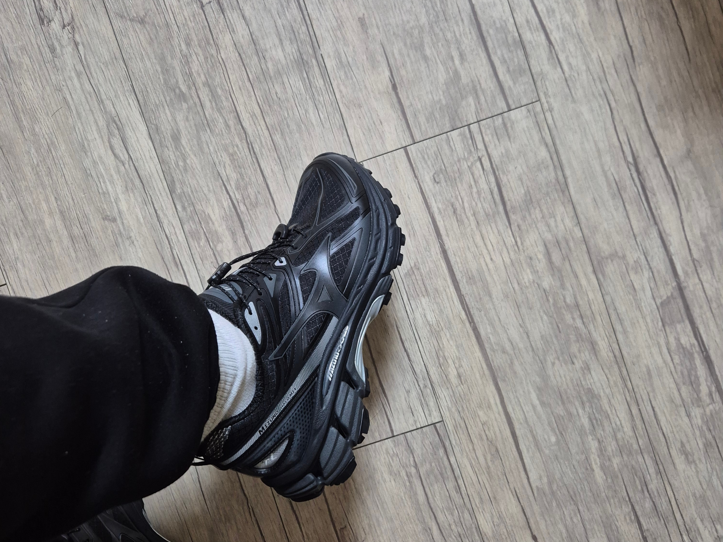 Mizuno Halo Mix TL Black Silver 착용 스타일