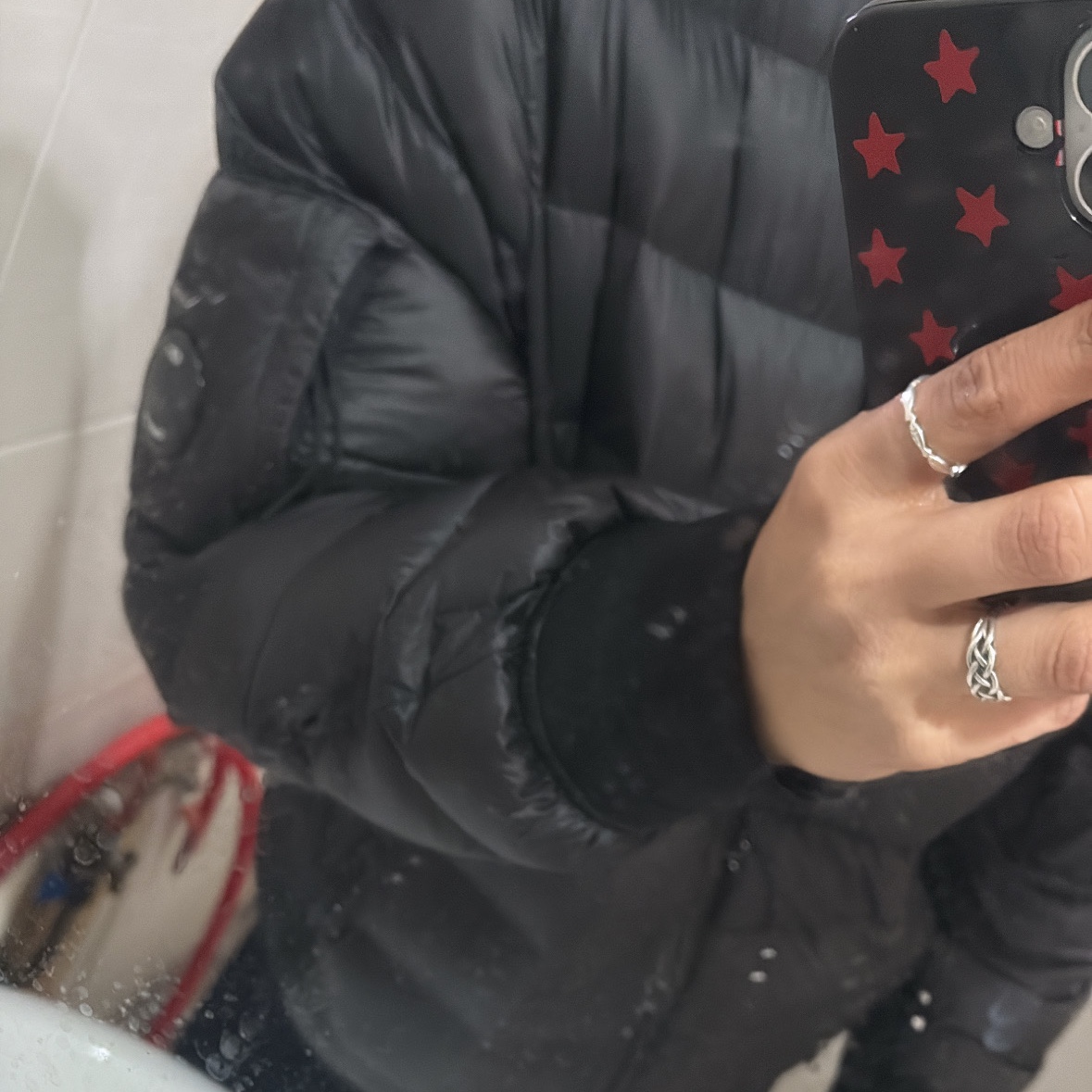 C.P. Company D.D. Shell Down Jacket Black - 25FW 착용 스타일