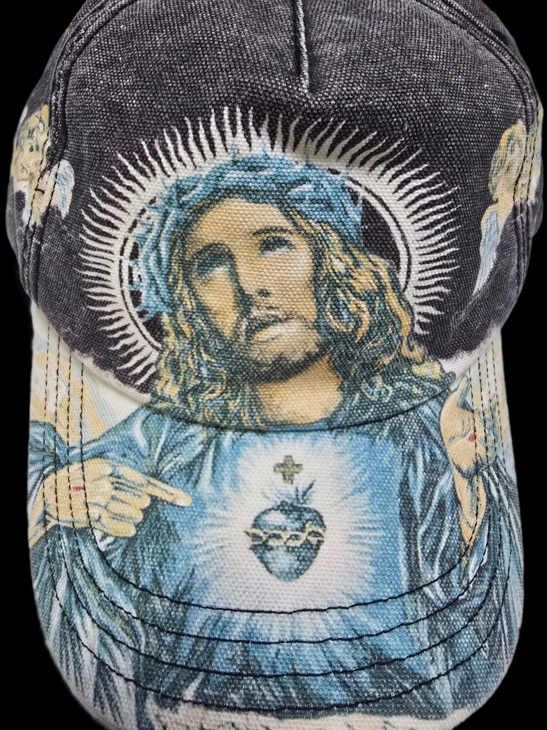Supreme Jesus 5-Panel Black - 25FW 착용 스타일