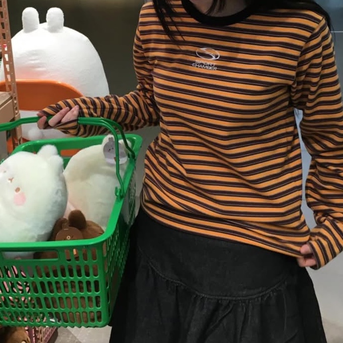 SPORT CHAMBER SC Play T-Shirt Orange 착용 스타일 - 5