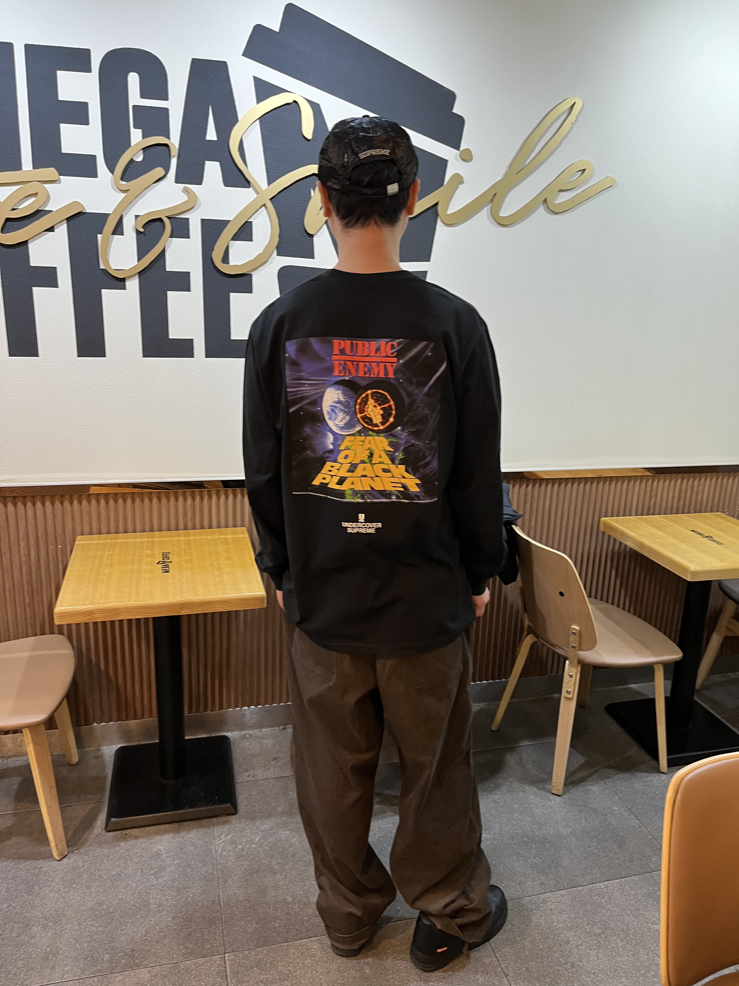 Supreme x Stone Island New Silk Light 6-Panel Black - 19SS 착용 스타일 - 3