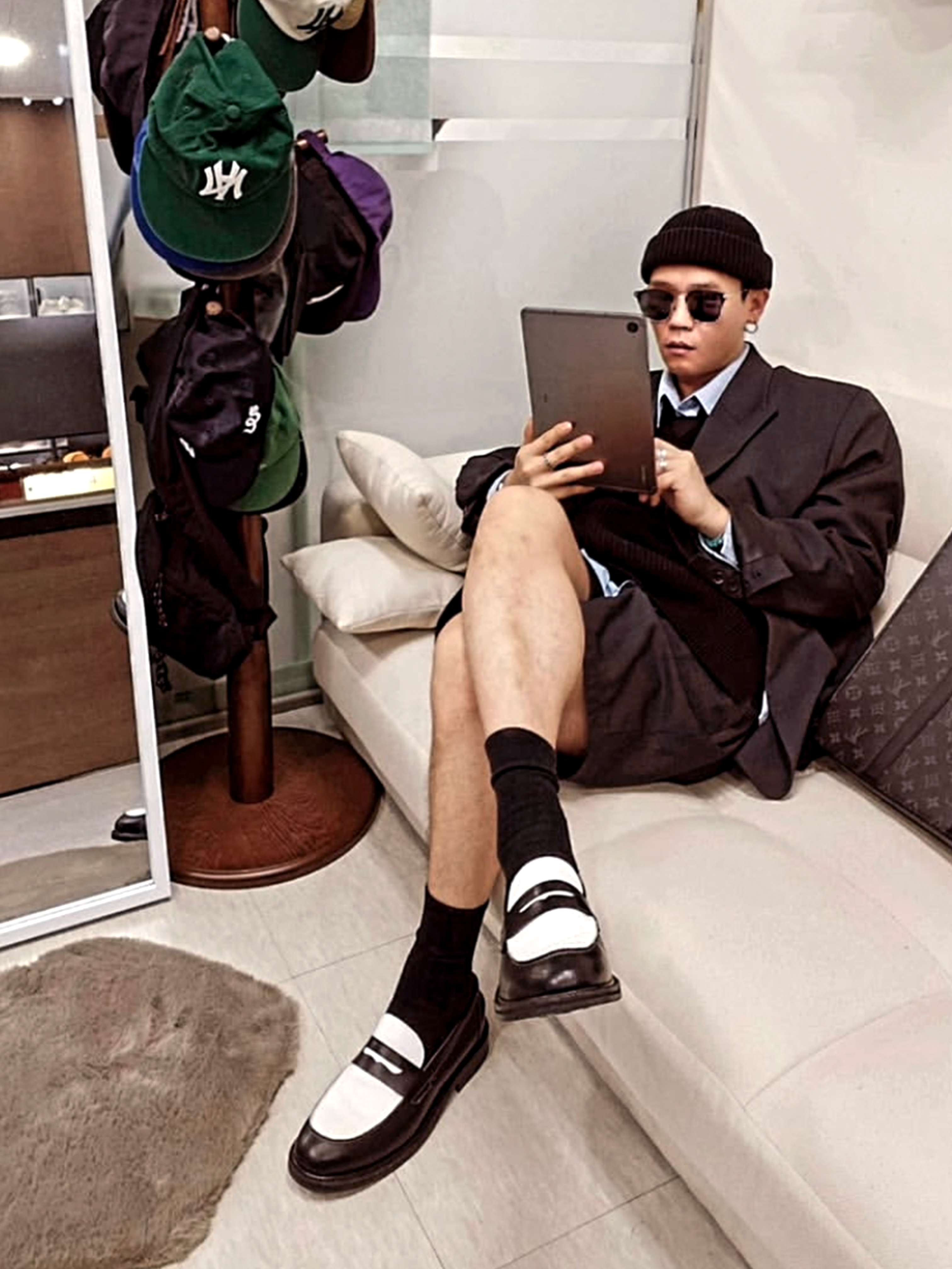PENNY PLATE Men Loafer Basic Low 착용 스타일 - 2