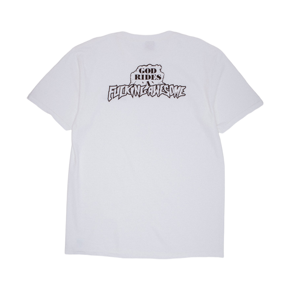 퍼킹 어썸 갓 라이드 FA 숏슬리브 티셔츠 화이트(Fucking Awesome God Rides FA Short Sleeve T-Shirt White) - 2