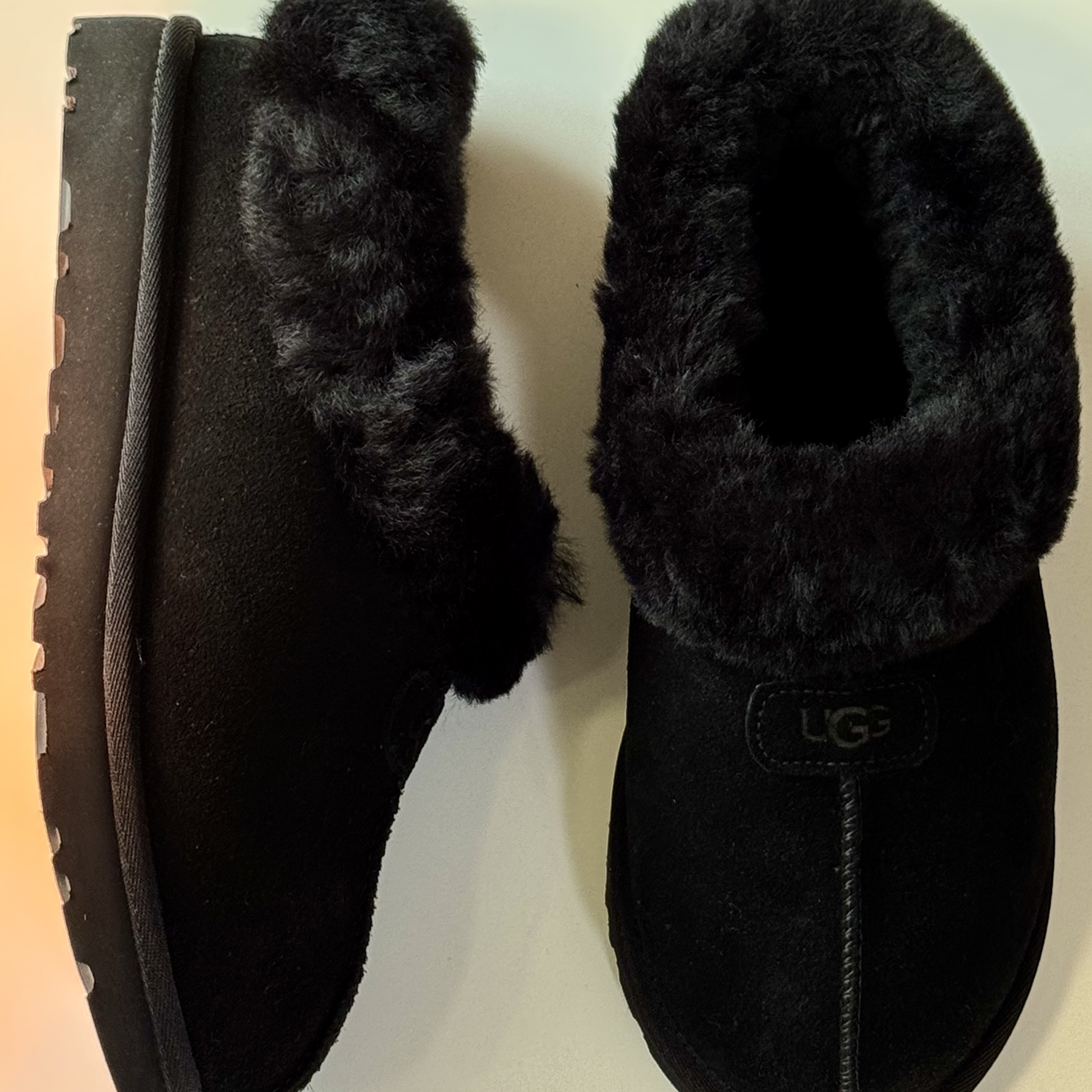 (W) UGG Tazzette Slipper Black, (W) UGG Tazzette Slipper Chestnut 착용 스타일 - 1