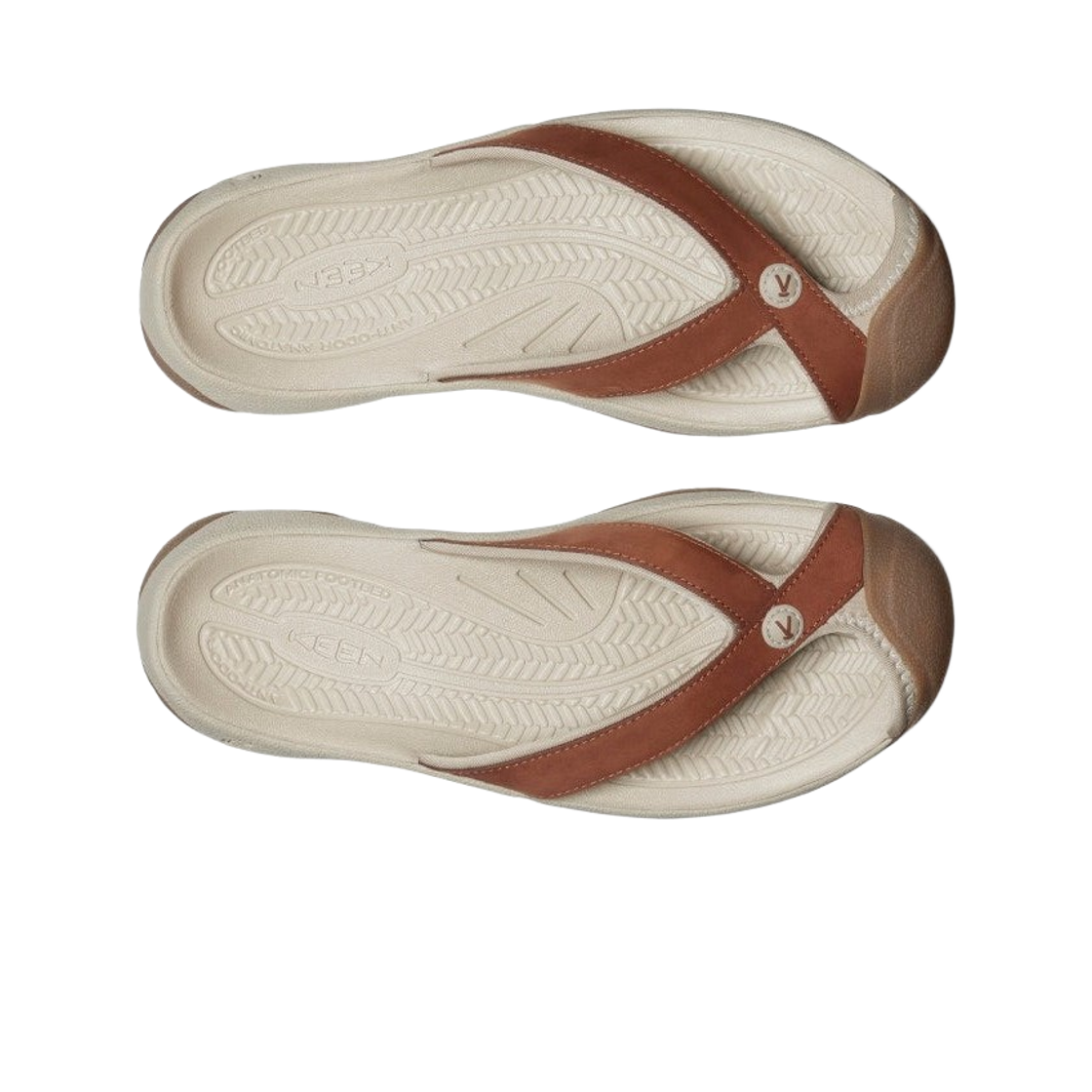 (W) 킨 와이메아 레더 플립 플랍 소렐 홀스 플라자 토프((W) Keen Waimea Leather Flip Flop Sorrel Horse Plaza Taupe) - 2