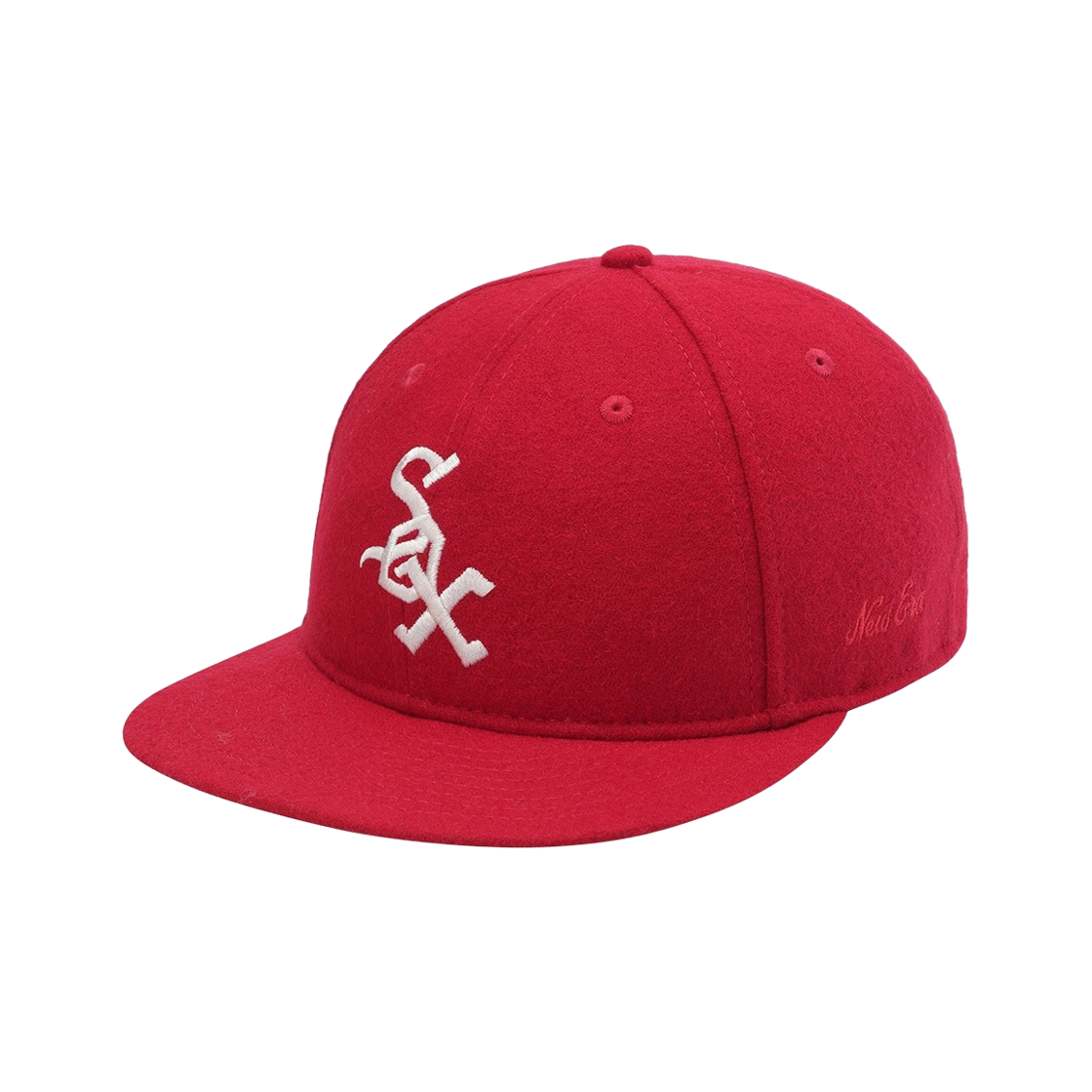 뉴에라 MLB x 피어 오브 갓 시카고 화이트 삭스 레트로 크라운 피티드캡 스칼렛(New Era MLB x Fear of God Chicago White Sox Retro Crown Fitted Cap Scarlet) - 1