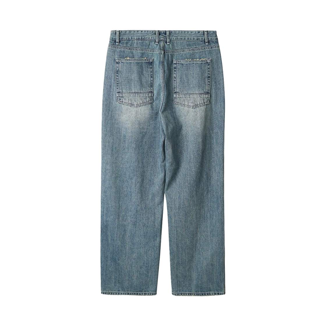 러프 사이드 드레이프 데님 팬츠 라이트 블루(Rough Side Drape Denim Pants Light Blue) - 2