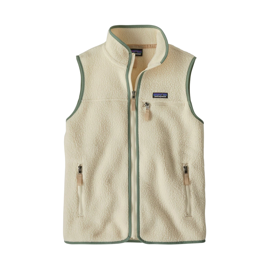 Patagonia (W) Patagonia Retro Pile Fleece Vest Natural W Ellwood Green · S