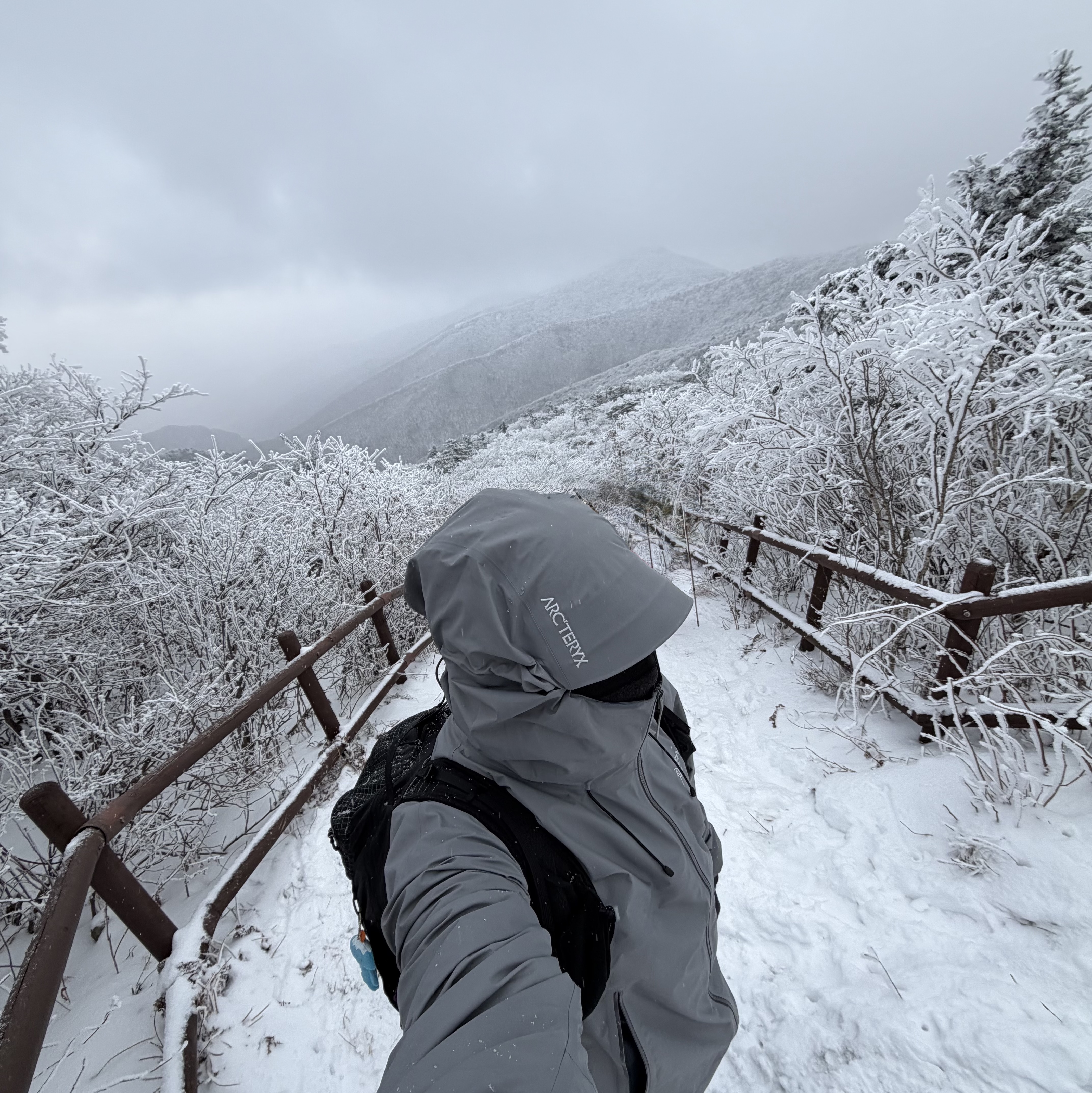 Arc'teryx Beta SL Jacket Void, Arc'teryx Aerios 18 Backpack Black 착용 스타일