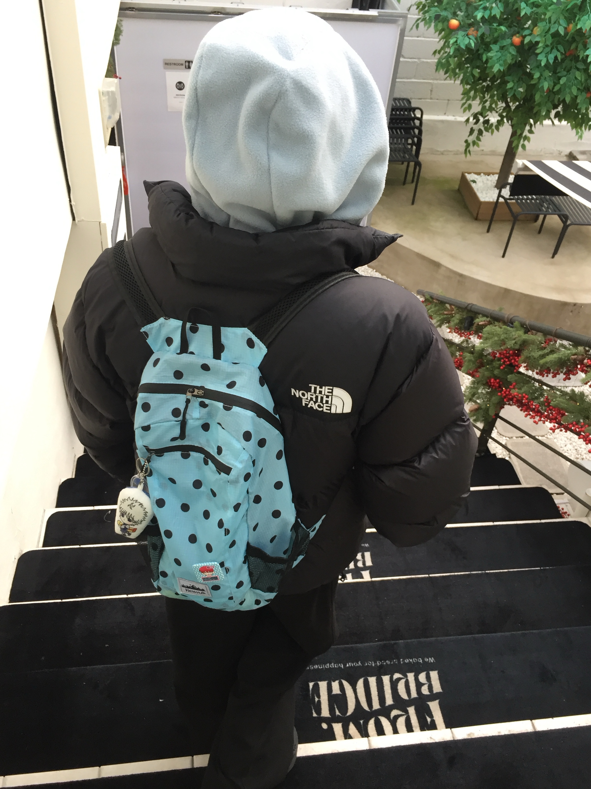 Heisan Ultra-light Compact Pocket Bag V1 Dot - Sky, The North Face 1996 Eco Nuptse Jacket Black 착용 스타일 - 1