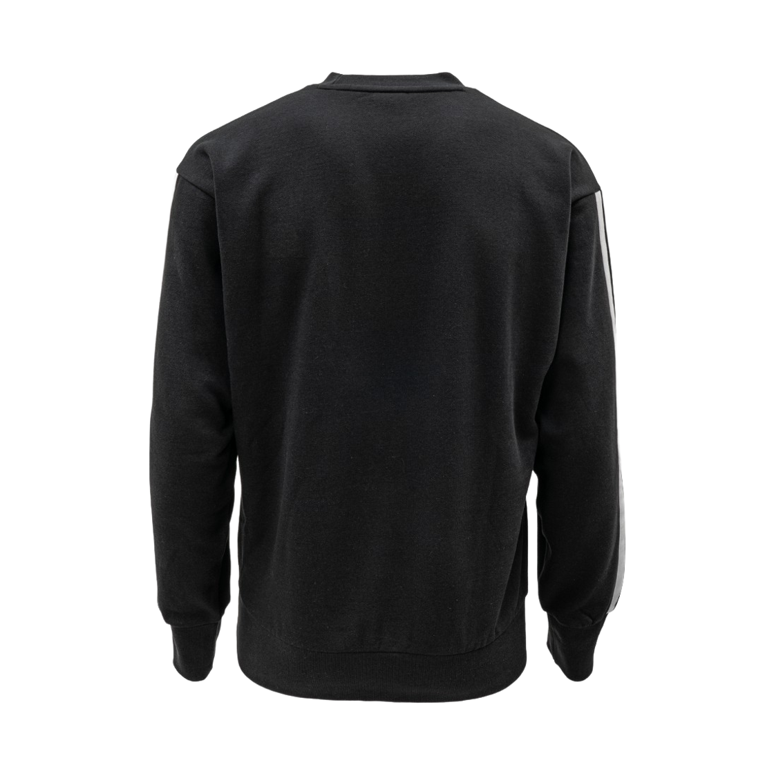 아디다스 에센셜 삼선 플리스 스웨트셔츠 블랙 화이트 - KR 사이즈(Adidas Essentials 3-Stripes Fleece Sweatshirt Black White - KR Sizing) - 2