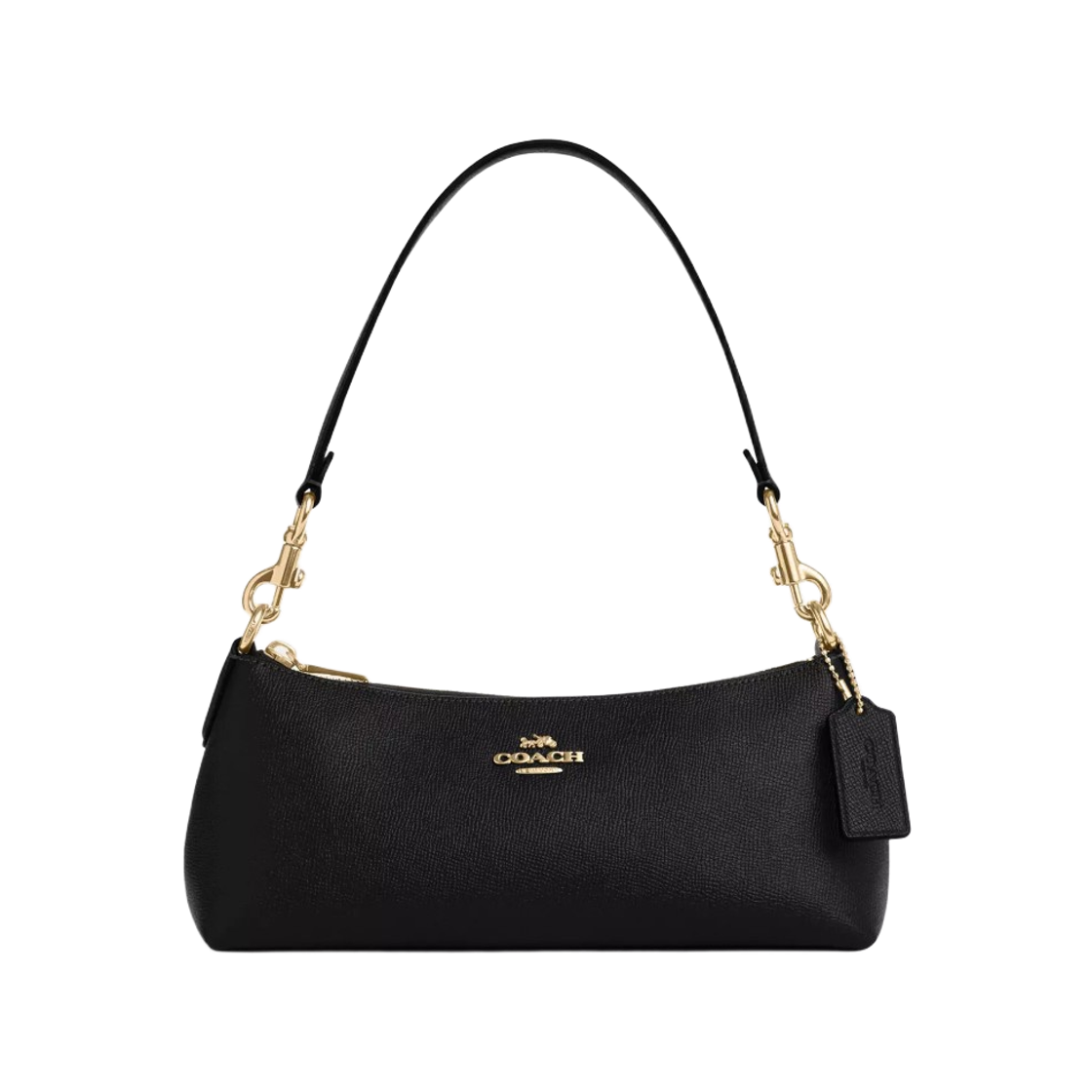 CX579-IMBLK Coach Charlotte Shoulder Bag Gold Black