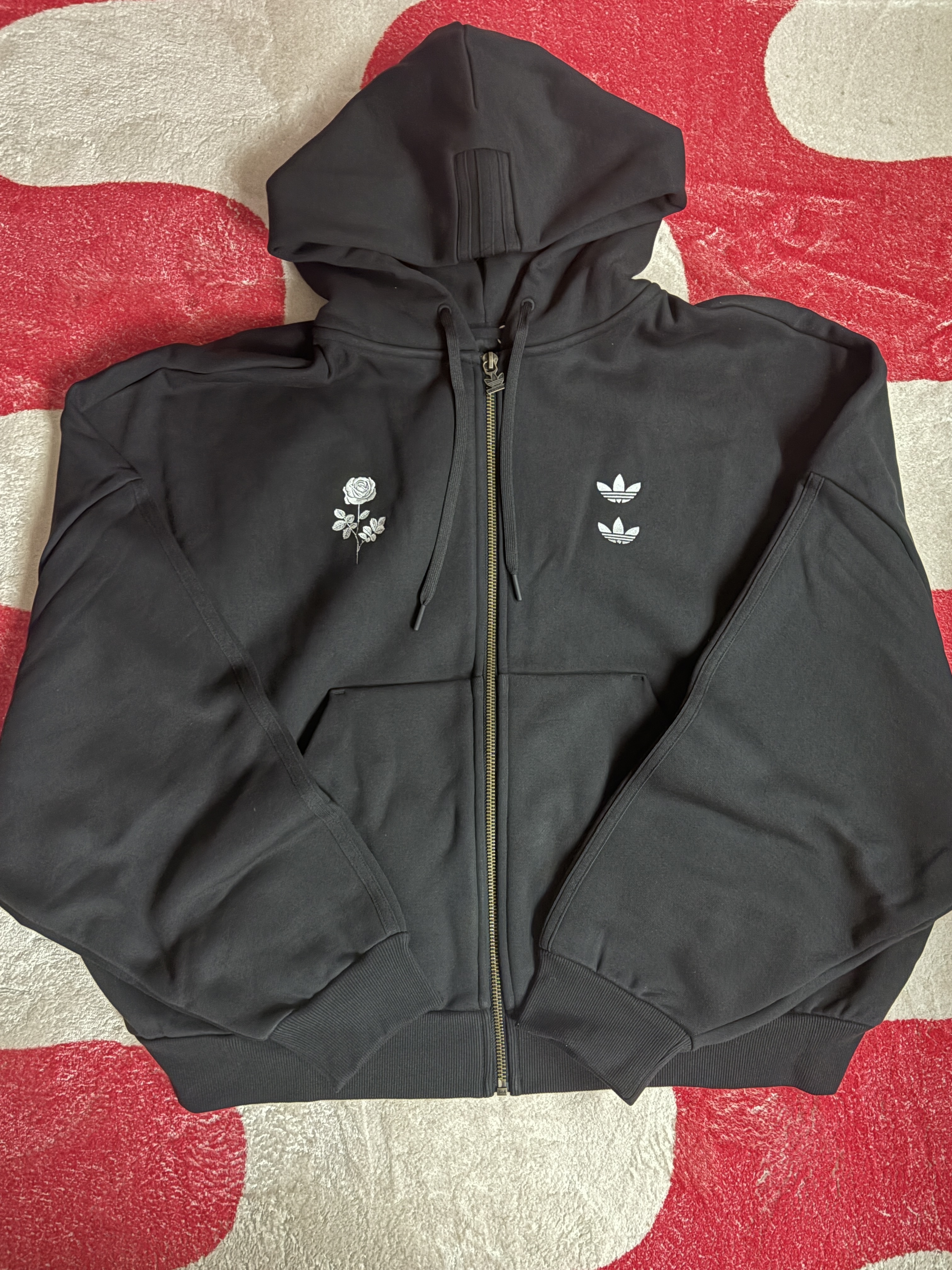 Adidas x Willy Chavarria Chavarria Heavyweight Zip Hoodie Black - KR Sizing, Supreme Gore-Tex Earflap Cap Black - 24FW 착용 스타일 - 2