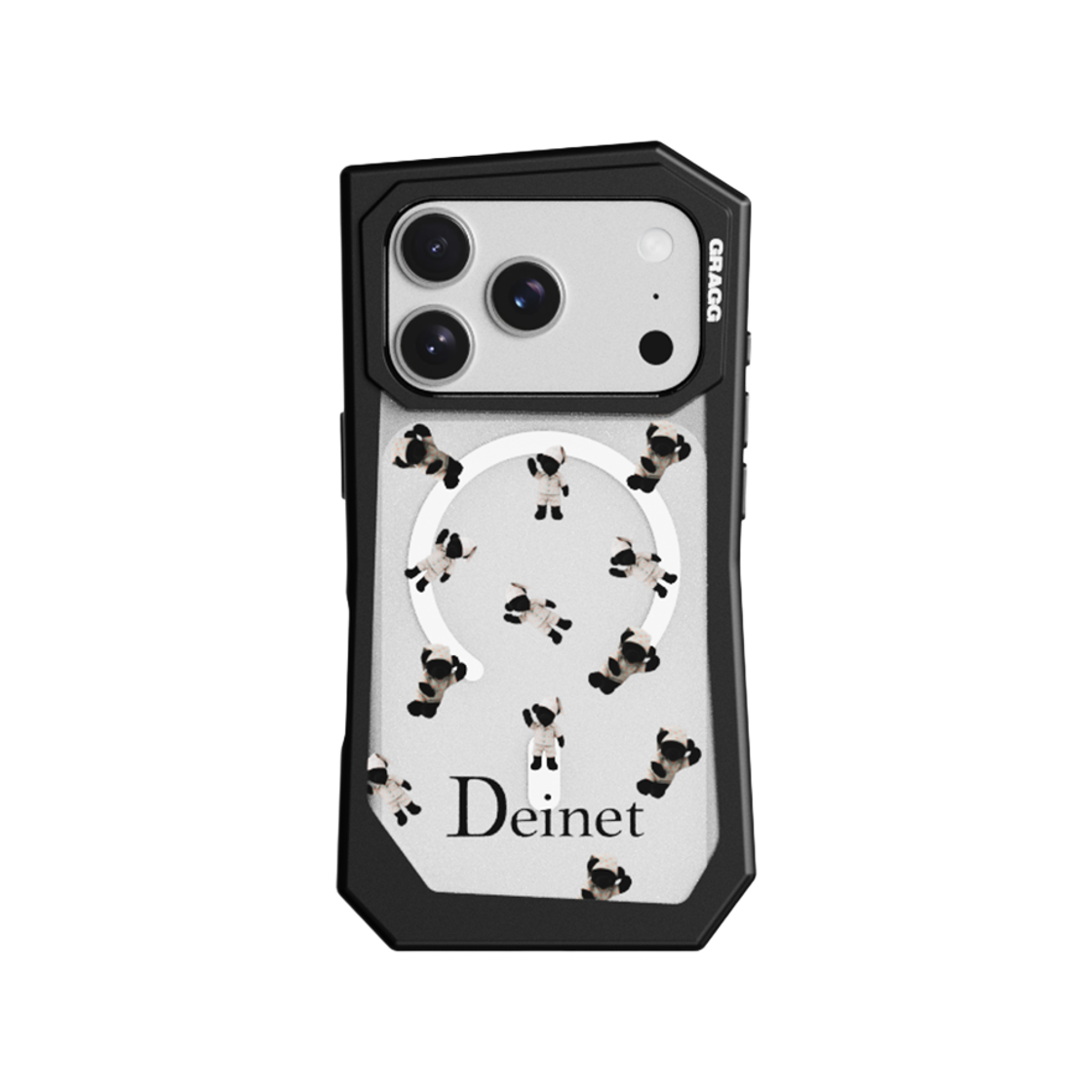 [KREAM 단독] 그래그 x 다이닛 맥세이프 랜딩 코너 케이스 블랙 - 나이트 베어([KREAM 단독] Gragg X Deinet Magsafe Landing Corner Case Black - Night Bear In)