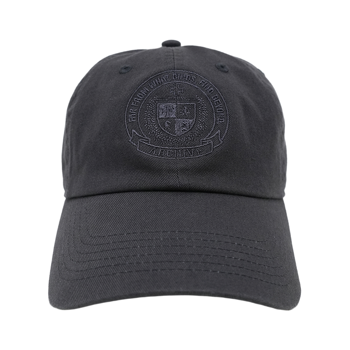 [더블적립]파프롬왓  파 크레스트 엠블럼 캡 챠콜([더블적립]Farfromwhat Far Crest Emblem Cap_Charcoal)