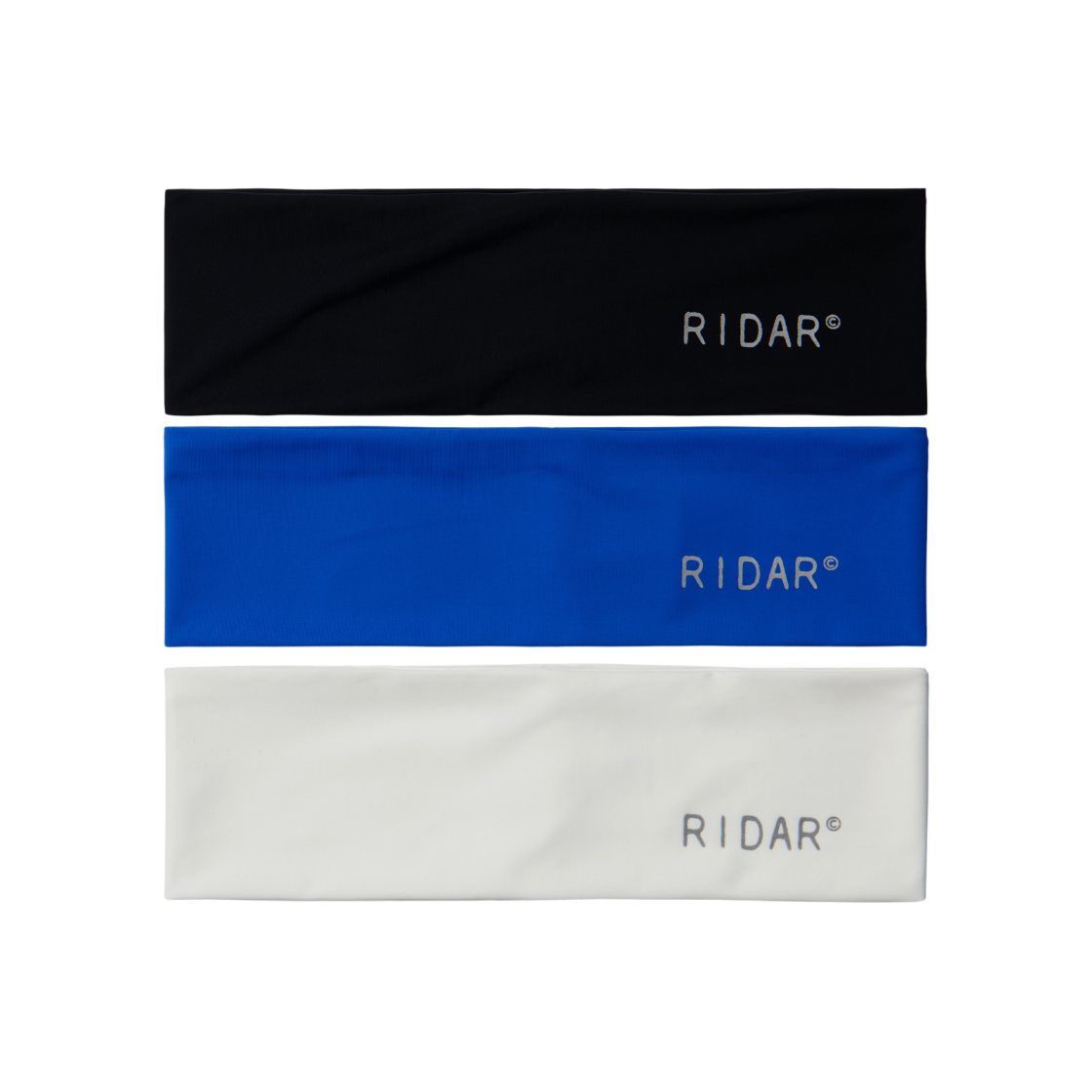 라이다 퍼포먼스 헤드밴드 블랙 화이트 (3개 세트)(Ridar Performance Headbands Black White (Set of 3))