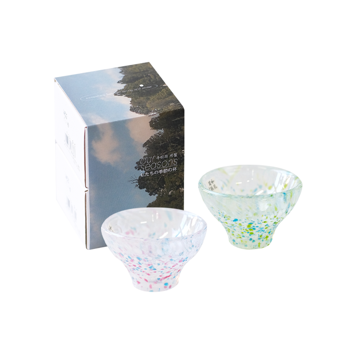 [3% 적립] 미노항 코리아 눈꽃 술잔 2p 세트([3% 적립] MINOHAN KOREA SNOWFLOWER SAKE GLASS 2p SET)