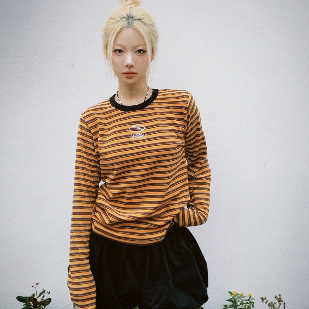 SPORT CHAMBER SC Play T-Shirt Orange 착용 스타일 - 1