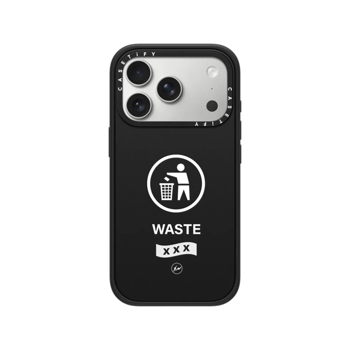 케이스티파이 x 프라그먼트 x 갓 셀렉션 XXX 아이폰 웨이스트 맥세이프 임팩트 케이스 매트 블랙(Casetify x Fragment x God Selection XXX iPhone Waste Magsafe Impact Case Matte Black) - 2