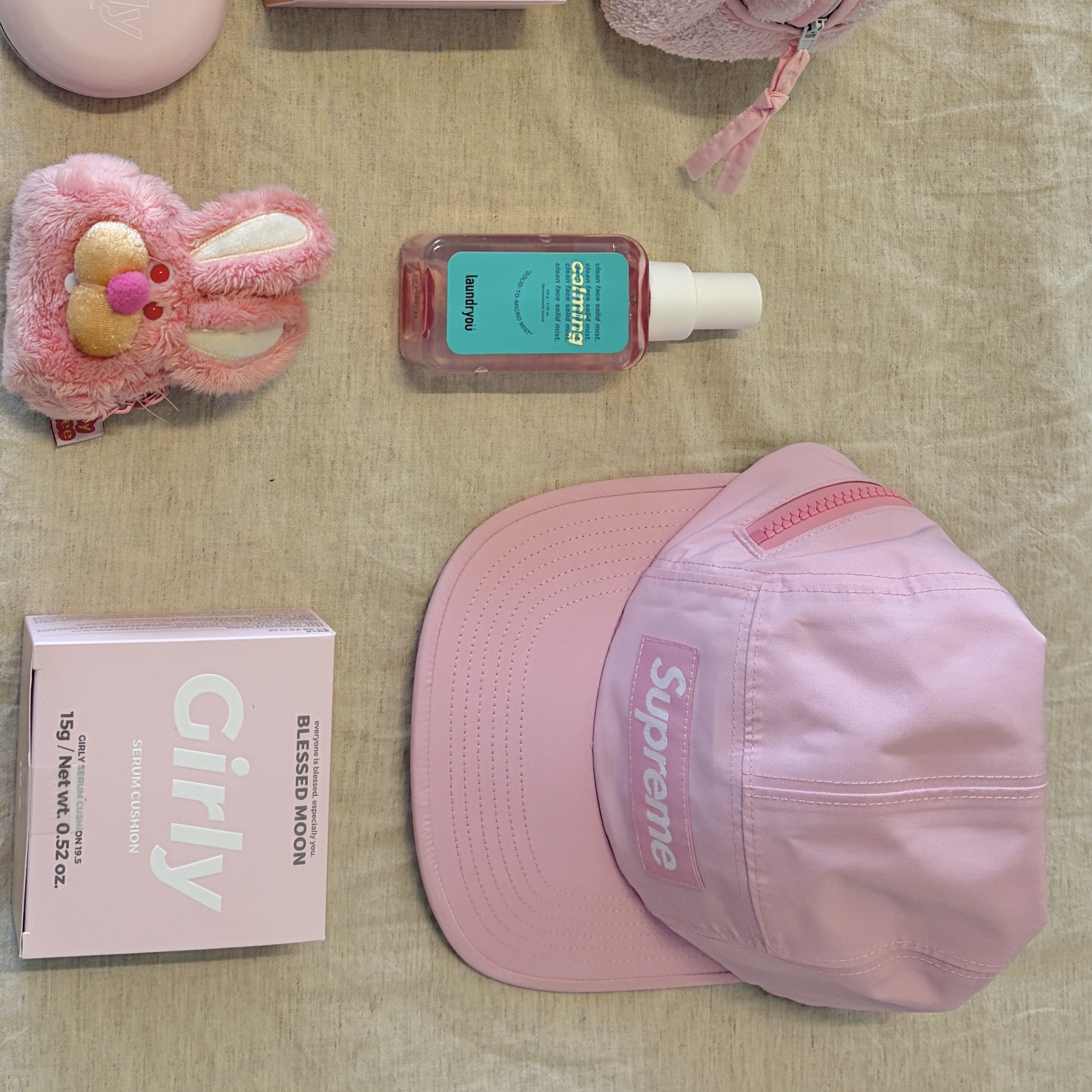 Supreme Gore-Tex Zip Pocket Camp Cap Pink - 25FW 착용 스타일 - 2