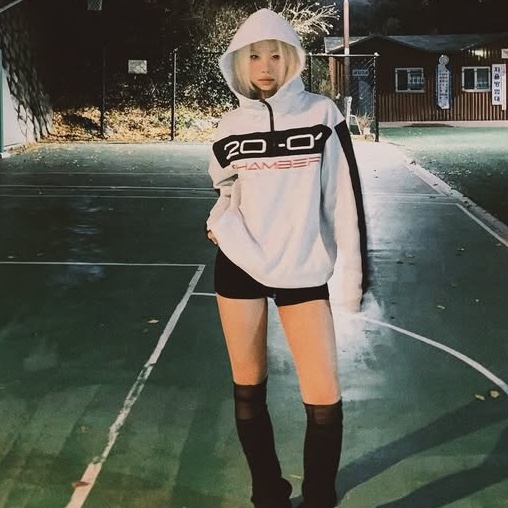 SPORT CHAMBER Guard Hood T-Shirt 1% Gray 착용 스타일 - 1