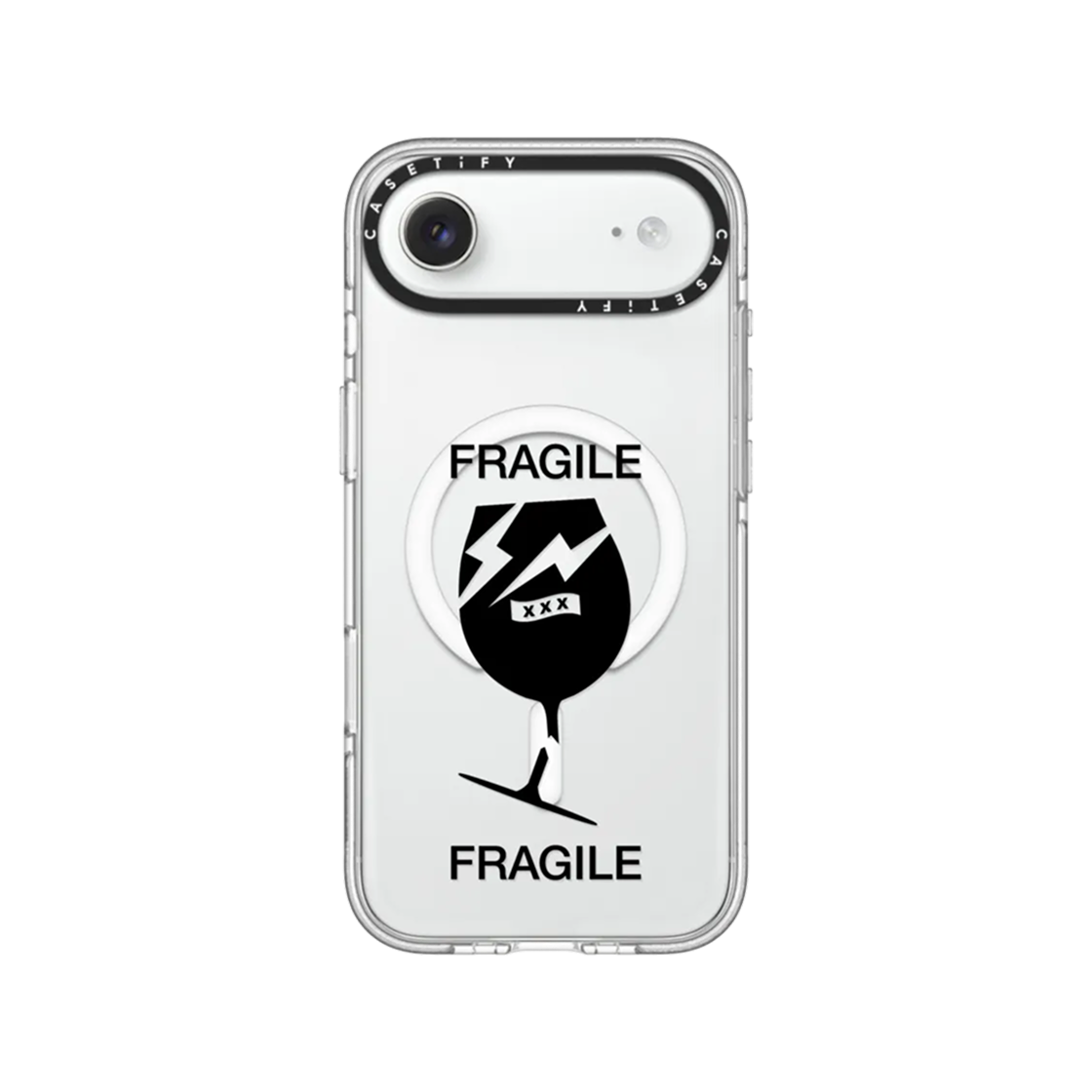 케이스티파이 x 프라그먼트 x 갓 셀렉션 XXX 프래질 글래스 임팩트 클리어 케이스(Casetify x Fragment x God Selection XXX iPhone Fragile Glass Impact Clear Case) - 3