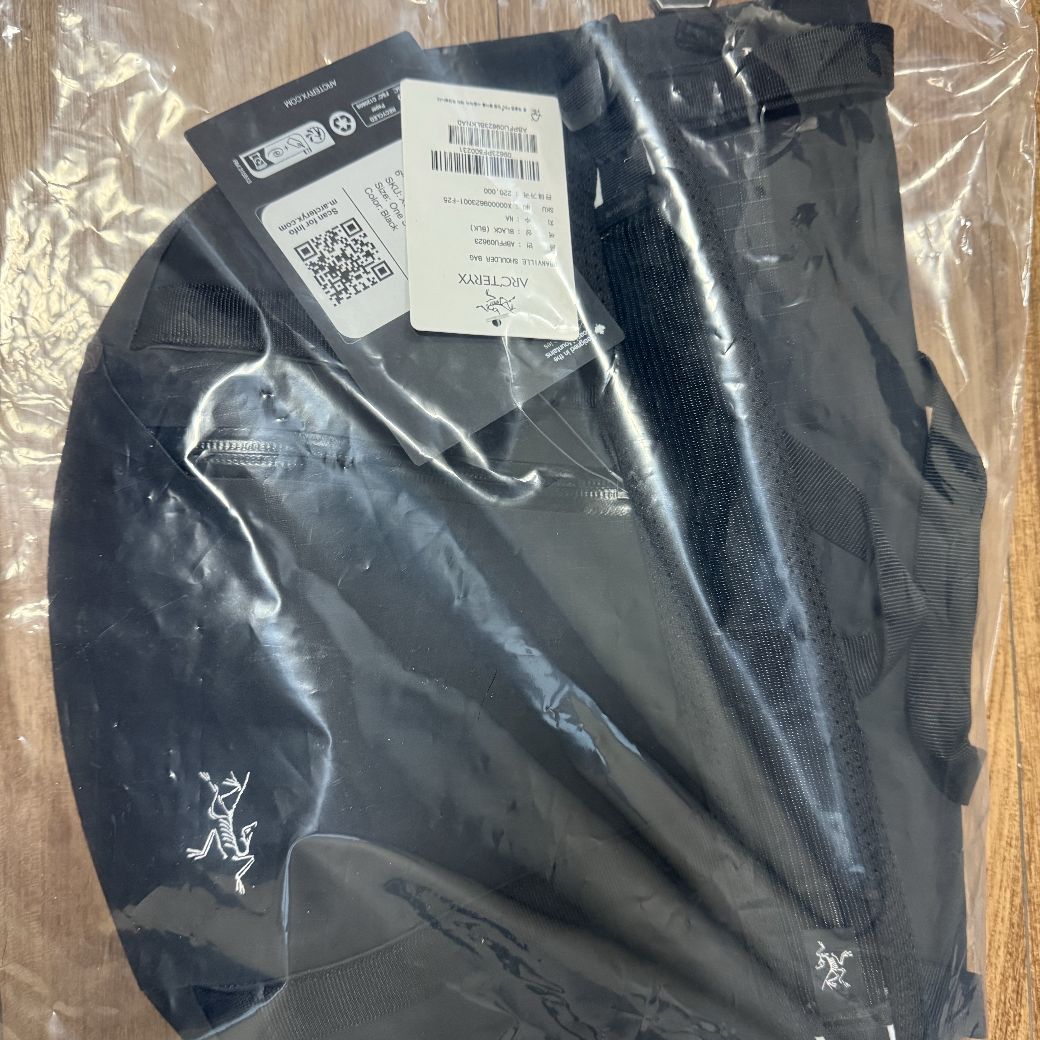 Arc'teryx Granville Shoulder Bag Black 착용 스타일 - 3