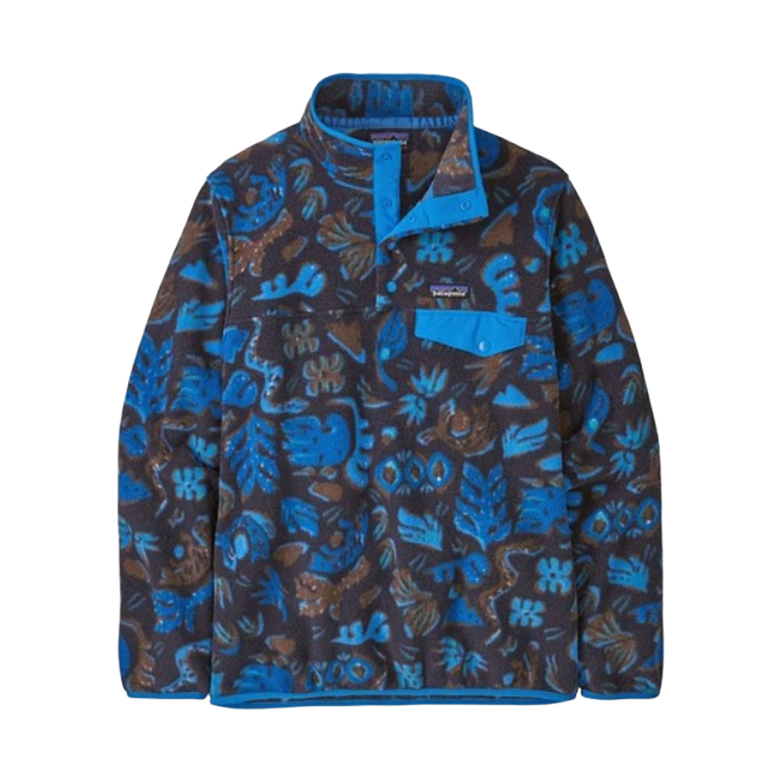 (W) 파타고니아 라이트웨이트 신칠라 스냅-T 플리스 풀오버 어크로스 오션 피치 블루((W) Patagonia Lightweight Synchilla Snap-T Fleece Pullover Across Oceans Pitch Blue) - 1