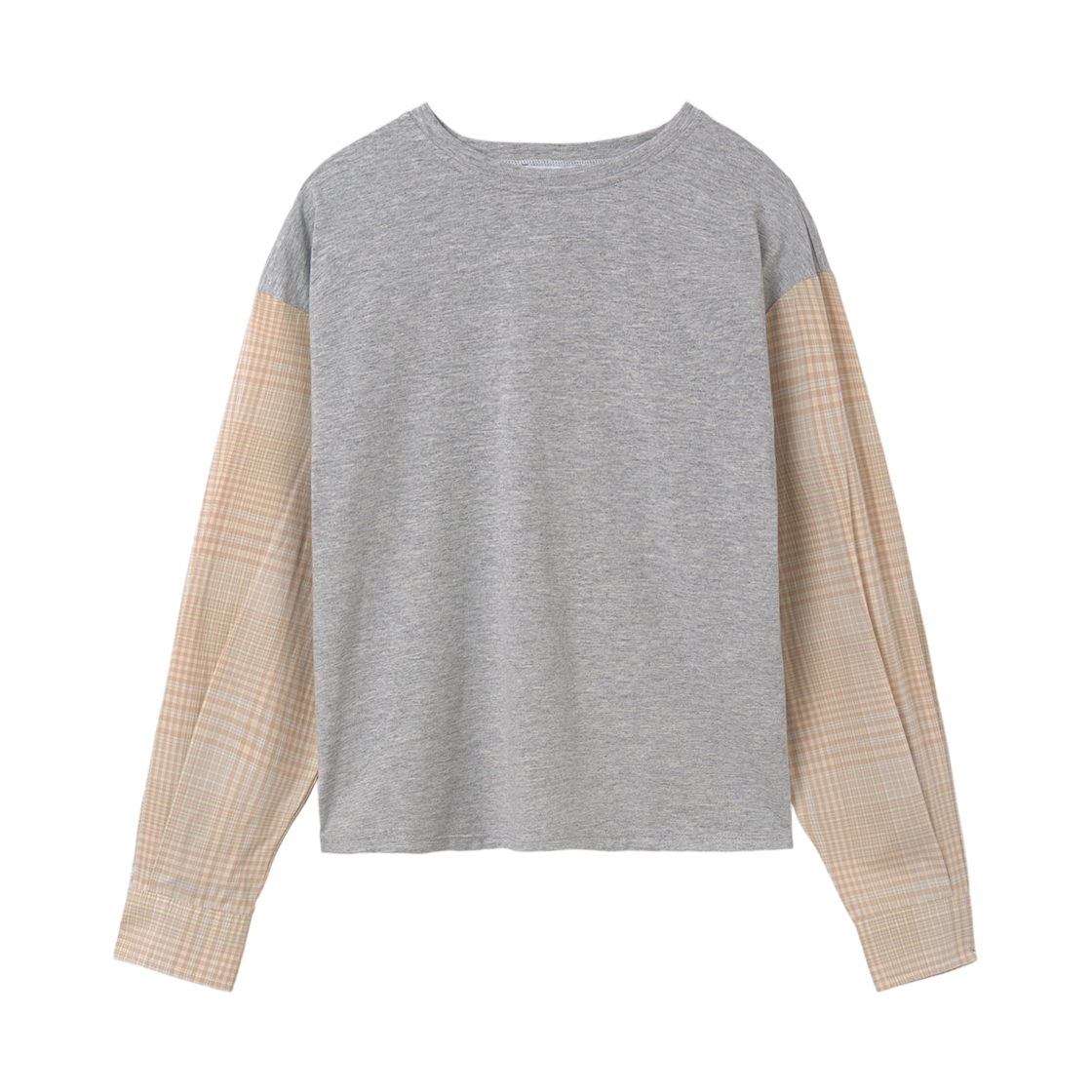 (W) 기마구아스 리비에라 롱슬리브 티셔츠 그레이 브라운((W) Gimaguas Riviera Long Sleeve T-Shirt Grey Brown)