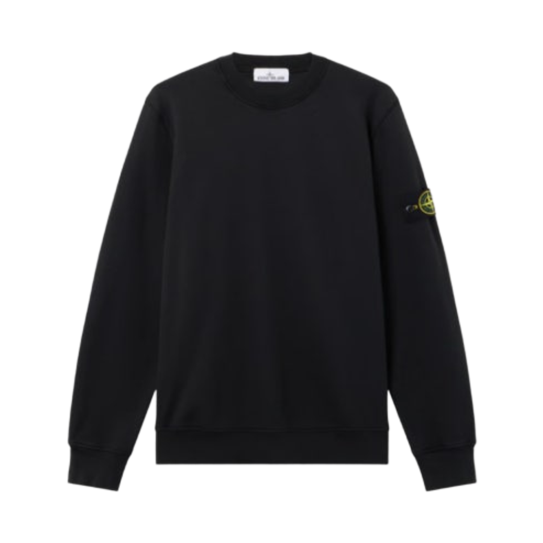 L1S1561000-60S0051-V0029 Stone Island 6100060 Organic Cotton Fleece Regular Fit Crewneck Sweatshirt Black - 26SS