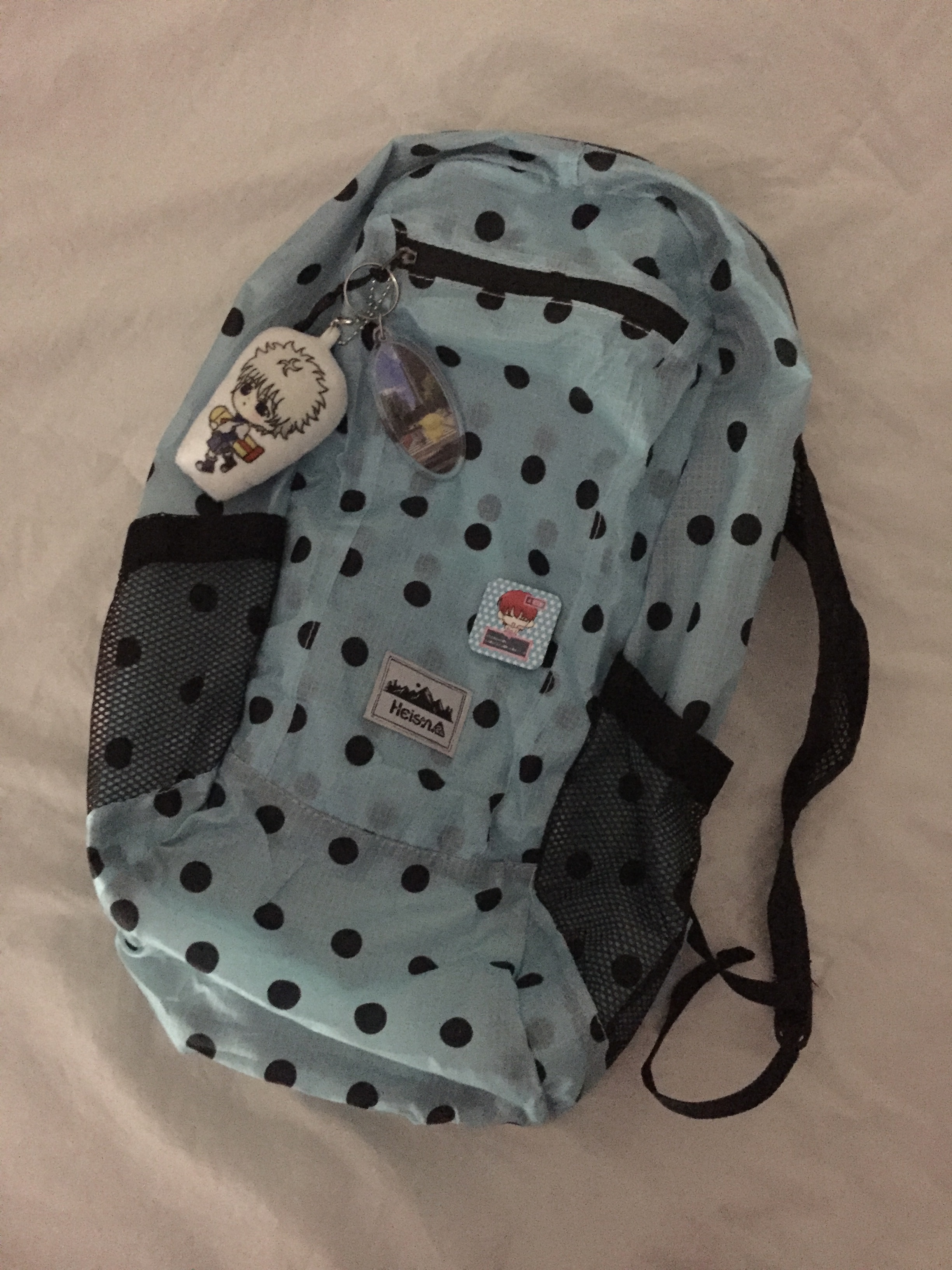 Heisan Ultra-light Compact Pocket Bag V1 Dot - Sky, The North Face 1996 Eco Nuptse Jacket Black 착용 스타일 - 3