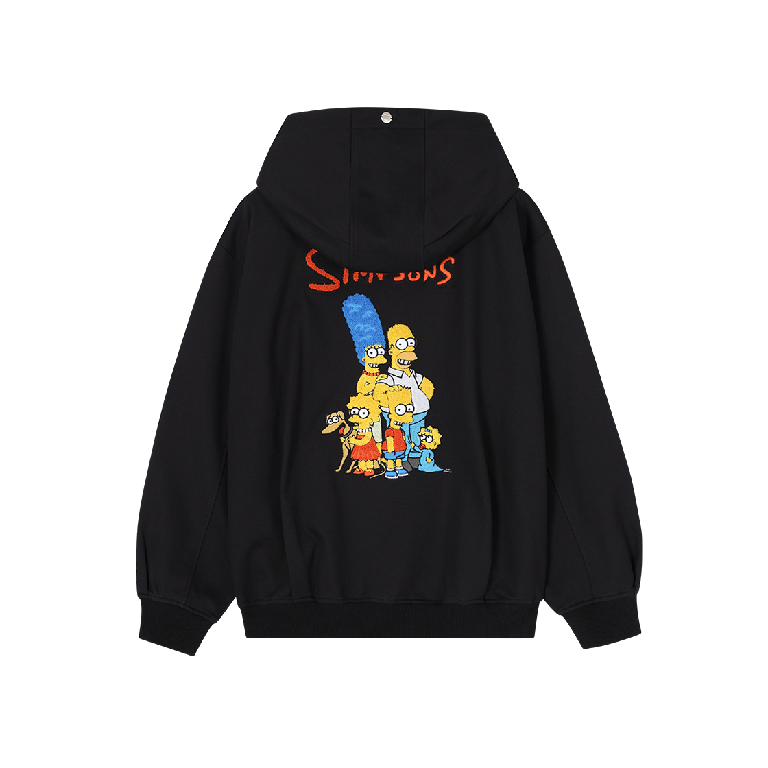 SH6TS685BK SONGZIO HOMME Reverse Family Hood Zip Up Black