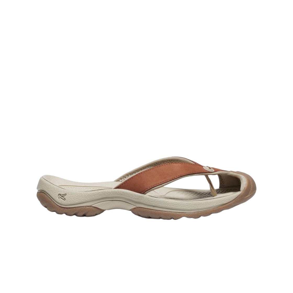 (W) 킨 와이메아 레더 플립 플랍 소렐 홀스 플라자 토프((W) Keen Waimea Leather Flip Flop Sorrel Horse Plaza Taupe)