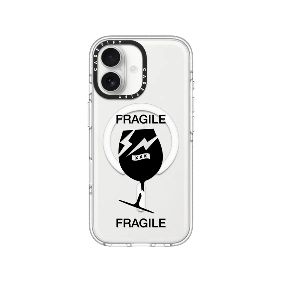 케이스티파이 x 프라그먼트 x 갓 셀렉션 XXX 프래질 글래스 임팩트 클리어 케이스(Casetify x Fragment x God Selection XXX iPhone Fragile Glass Impact Clear Case) - 4
