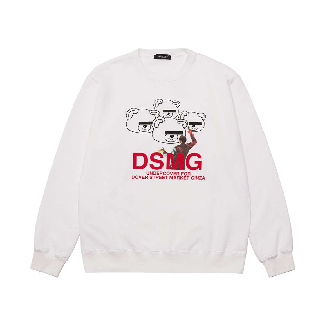 UC2E9825 Undercover DSMG Bear Sweatshirt White